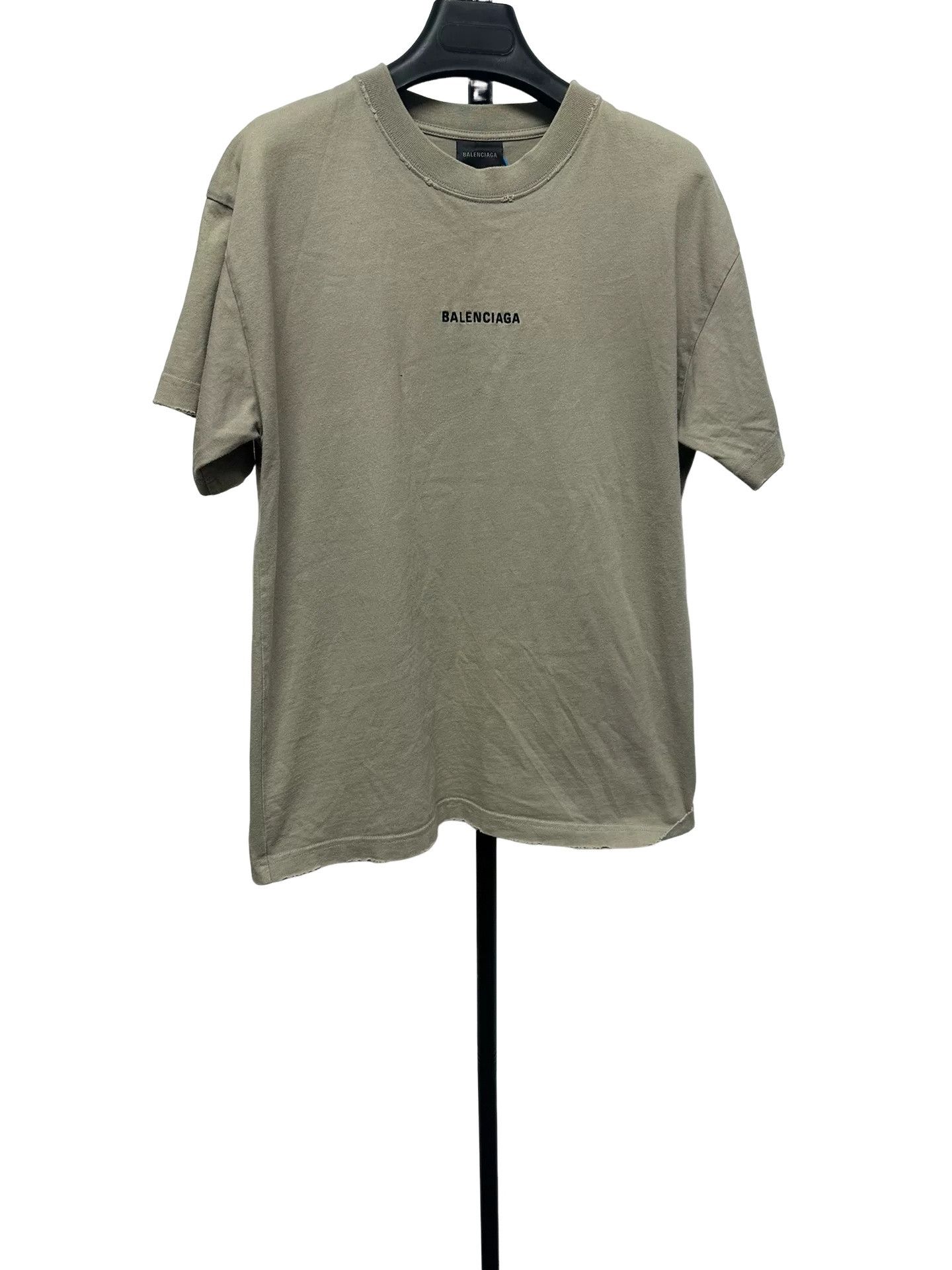 Balenciaga Balenciaga Logo Print Distressed T-Shirt M Size US M / EU 48-50 / 2 - 1 Thumbnail