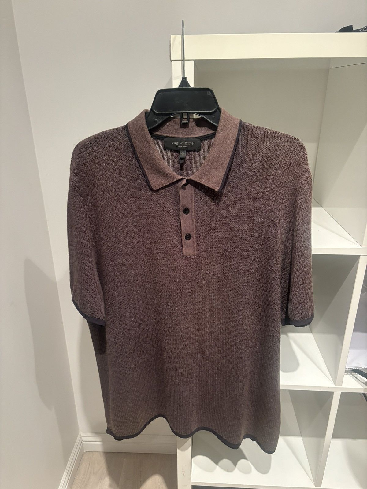 Rag & Bone Harvey knit Polo from Rag & Bone $225 retail Size US L / EU 52-54 / 3 - 8 Thumbnail