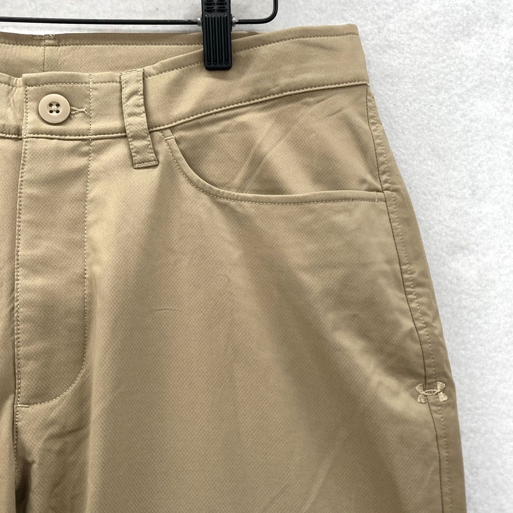 Under Armour Under Armour Loose Fit Tech Golf Pants Mens 32x32 Brown Performance Stretch NWT Size US 32 / EU 48 - 3 Thumbnail