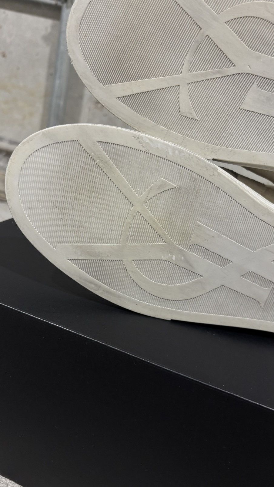 Saint Laurent Paris Saint Laurent Paris “Smoking Forever” High Top Sneaker Size US 11 / EU 44 - 19 Thumbnail