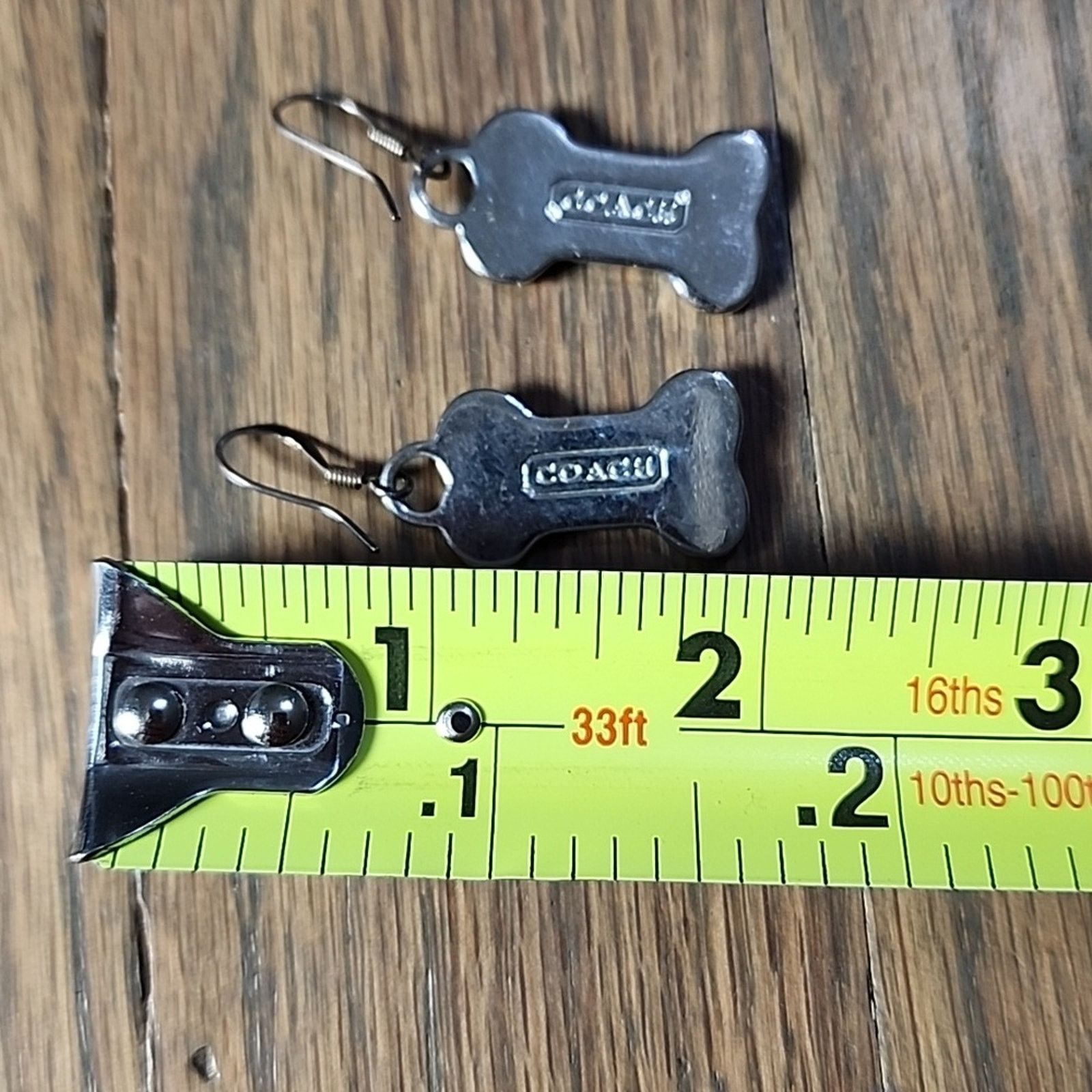 Coach Coach Yellow Bone-Shaped Earrings Size ONE SIZE - 3 Thumbnail