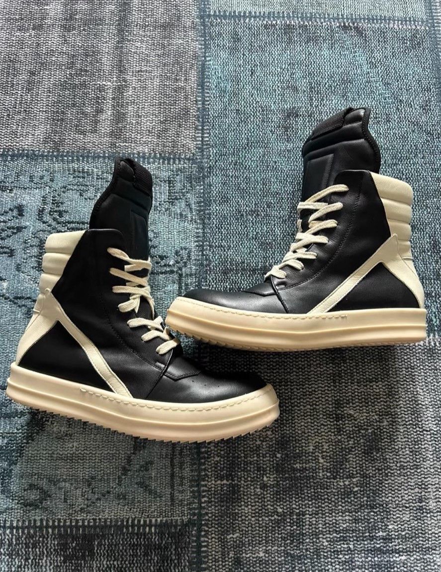 Rick Owens Rick Owens Leather Pink Hitop Sneakers 38 Women Size US 7.5 / IT 37.5 - 1 Thumbnail