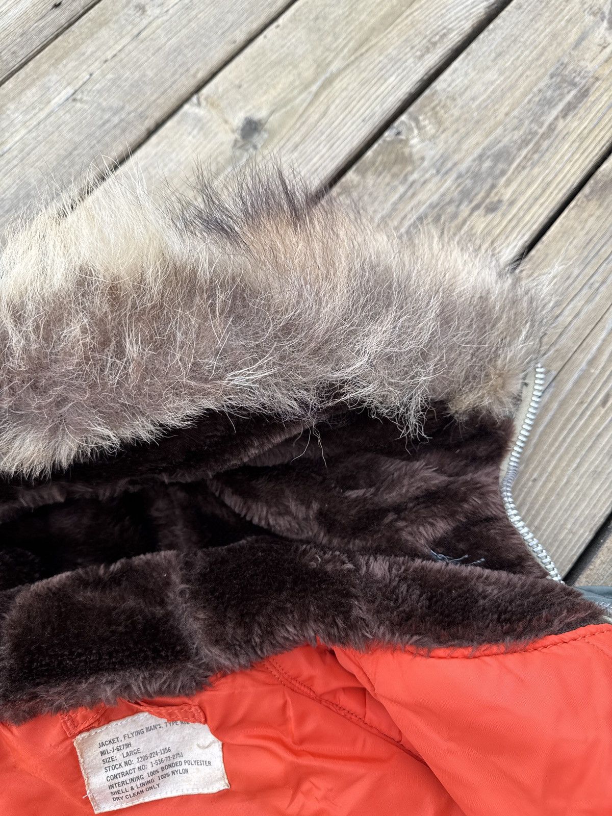Vintage Vintage 1972 Air Force N-3B Parka Jacket Large Olive Orange Size US L / EU 52-54 / 3 - 14 Thumbnail