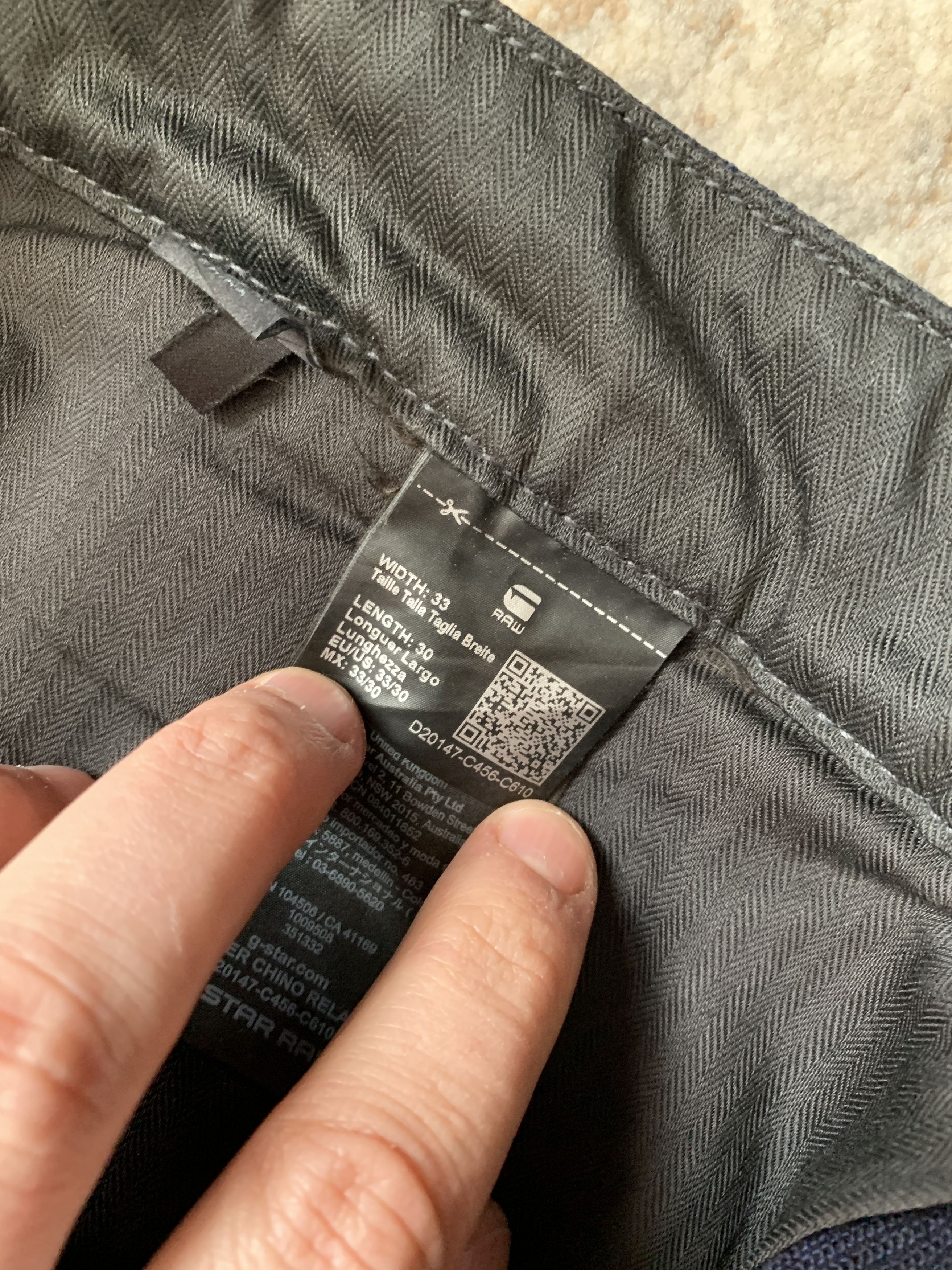 G-Star G-Star Raw Worker Chino Relaxed Pants Size US 33 - 6 Thumbnail