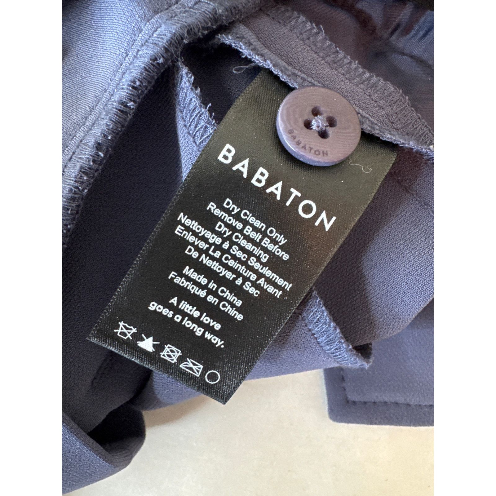 Aritzia BABATON Power Pant High Waisted Belted Dive Blue Size 2 Size 26" / US 2 / IT 38 - 10 Thumbnail