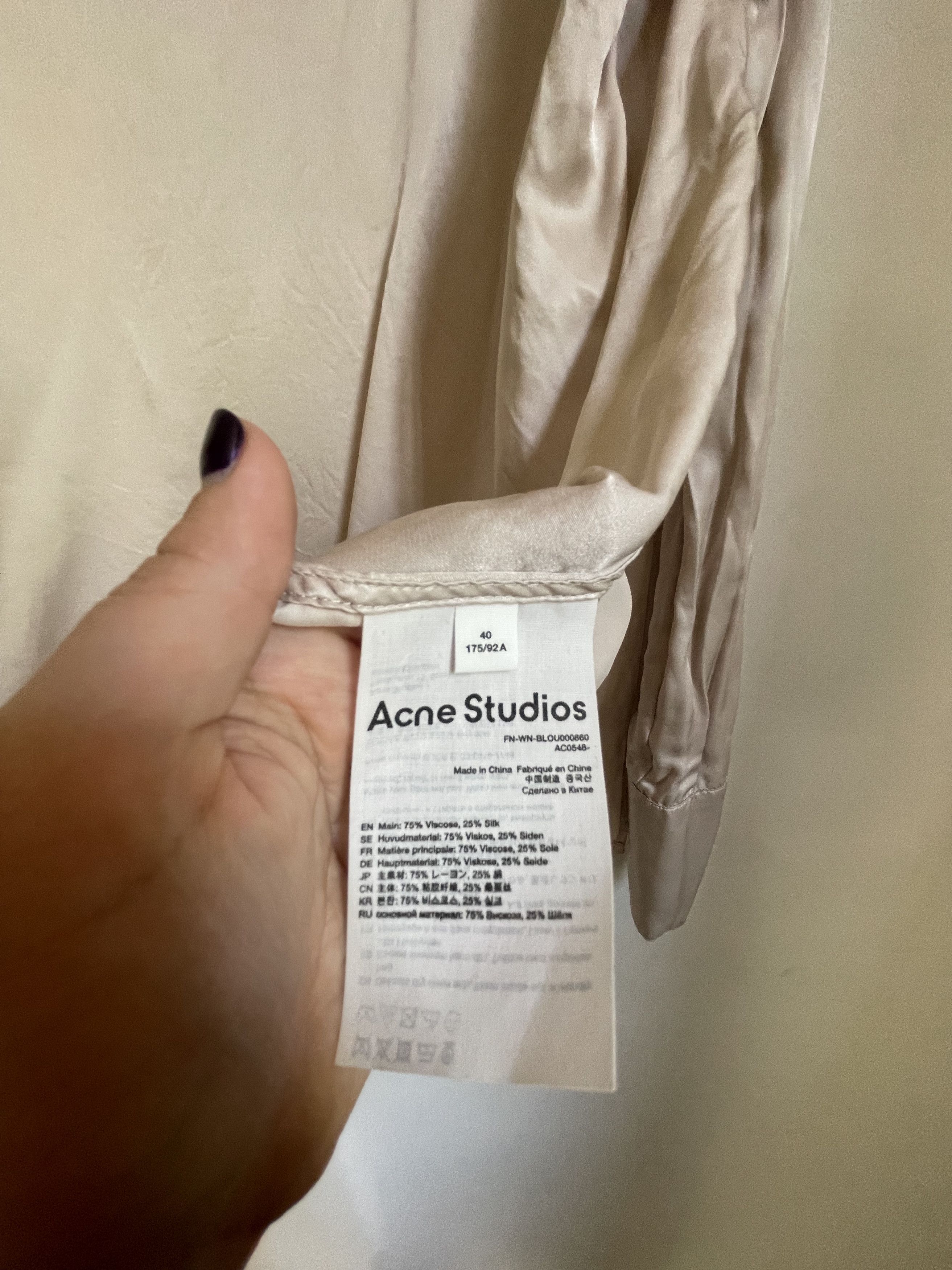Acne Studios Acne blouse M-L Size L / US 10 / IT 46 - 3 Thumbnail