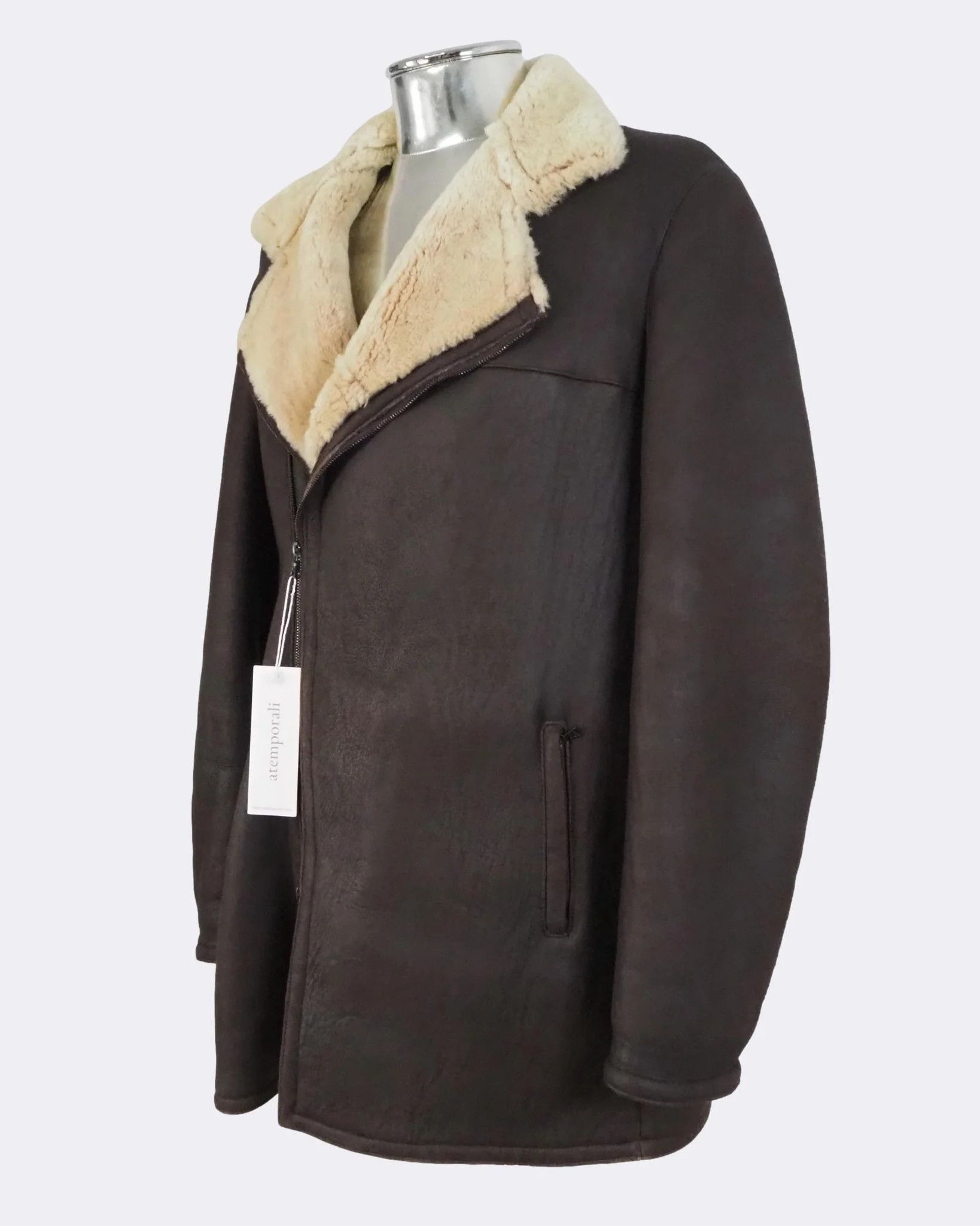 Neil Barrett Neil Barrett Lambskin Leather Shearling Coat $2510 Size US L / EU 52-54 / 3 - 8 Thumbnail