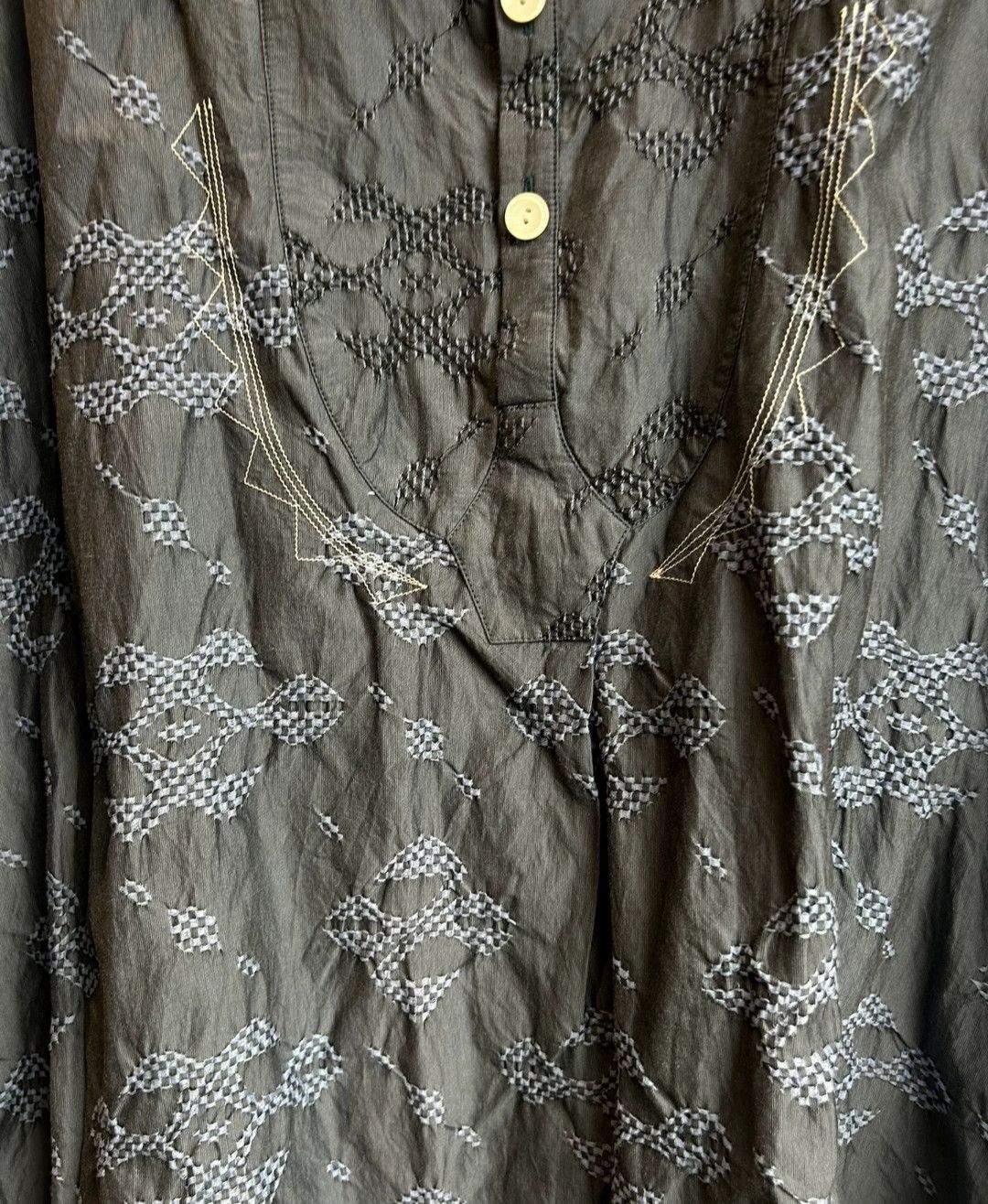 Kiko Kostadinov Kiko Kostadinov Blue Flower Shirt Size US S / EU 44-46 / 1 - 3 Thumbnail