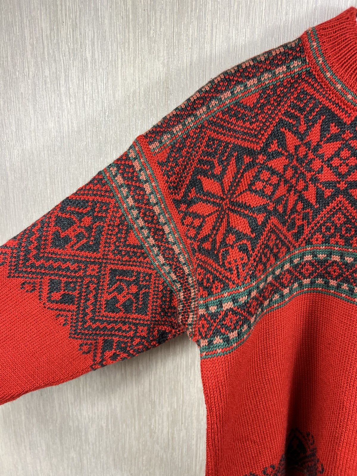 Dale Of Norway Vintage Dale of Norway heavy wool patterned sweater half zip Size US L / EU 52-54 / 3 - 8 Thumbnail