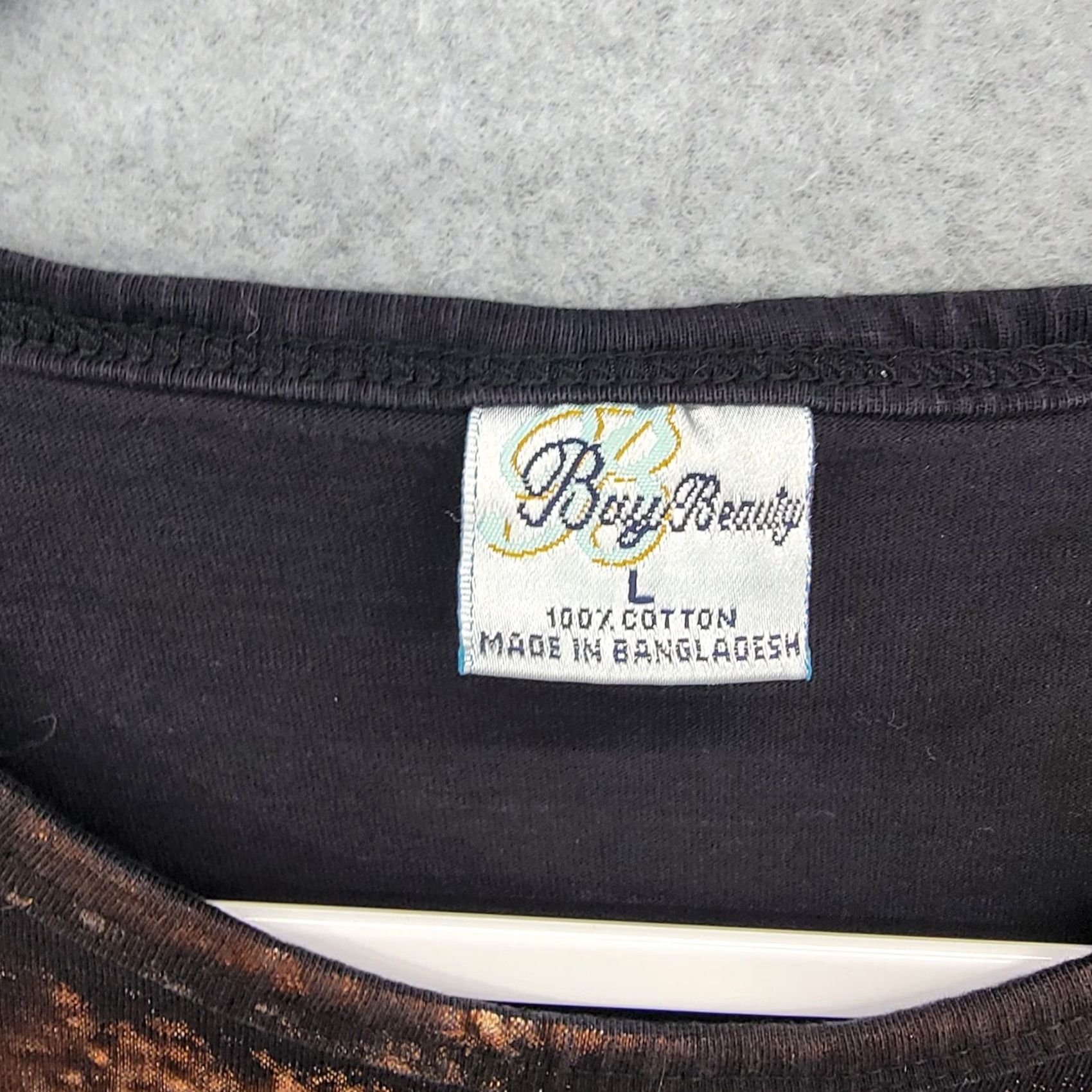 Vintage bay beauty dog shirt adult large Brown Labrador Dog Shirt Mens Black Cotton T-Shirt Dogs L Size US L / EU 52-54 / 3 - 2 Thumbnail