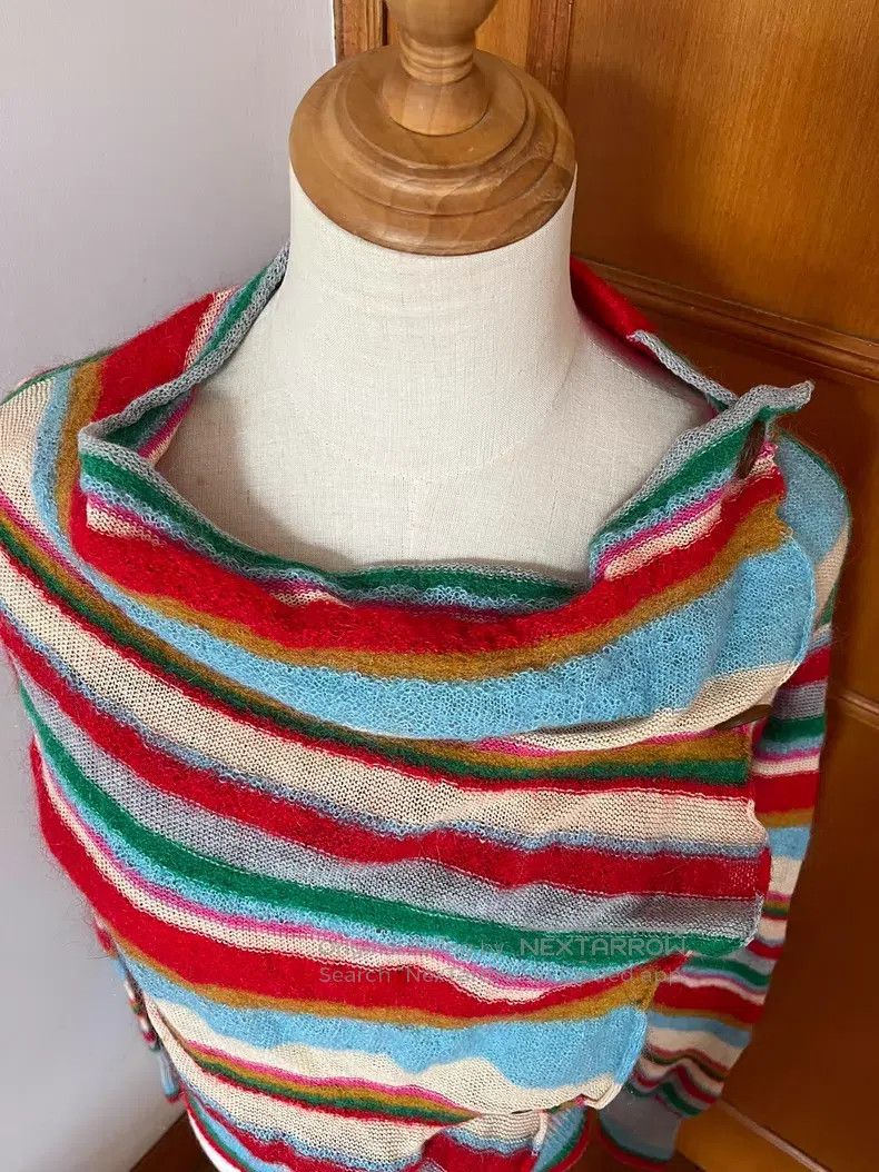 Vivienne Westwood Vivienne Westwood size 00 Rainbow Stripe Wool Knit Sweater Size S / US 4 / IT 40 - 5 Thumbnail