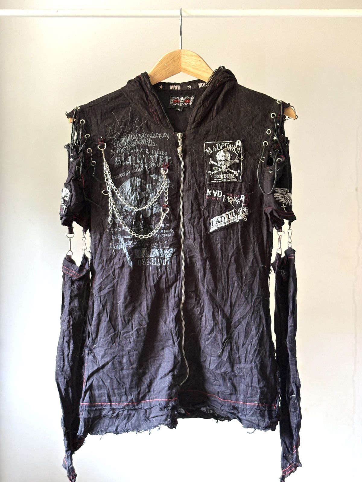 Japanese Brand Mad Punks Anarchic Gothic Punk Zip Up Size M / US 6-8 / IT 42-44 - 2 Thumbnail