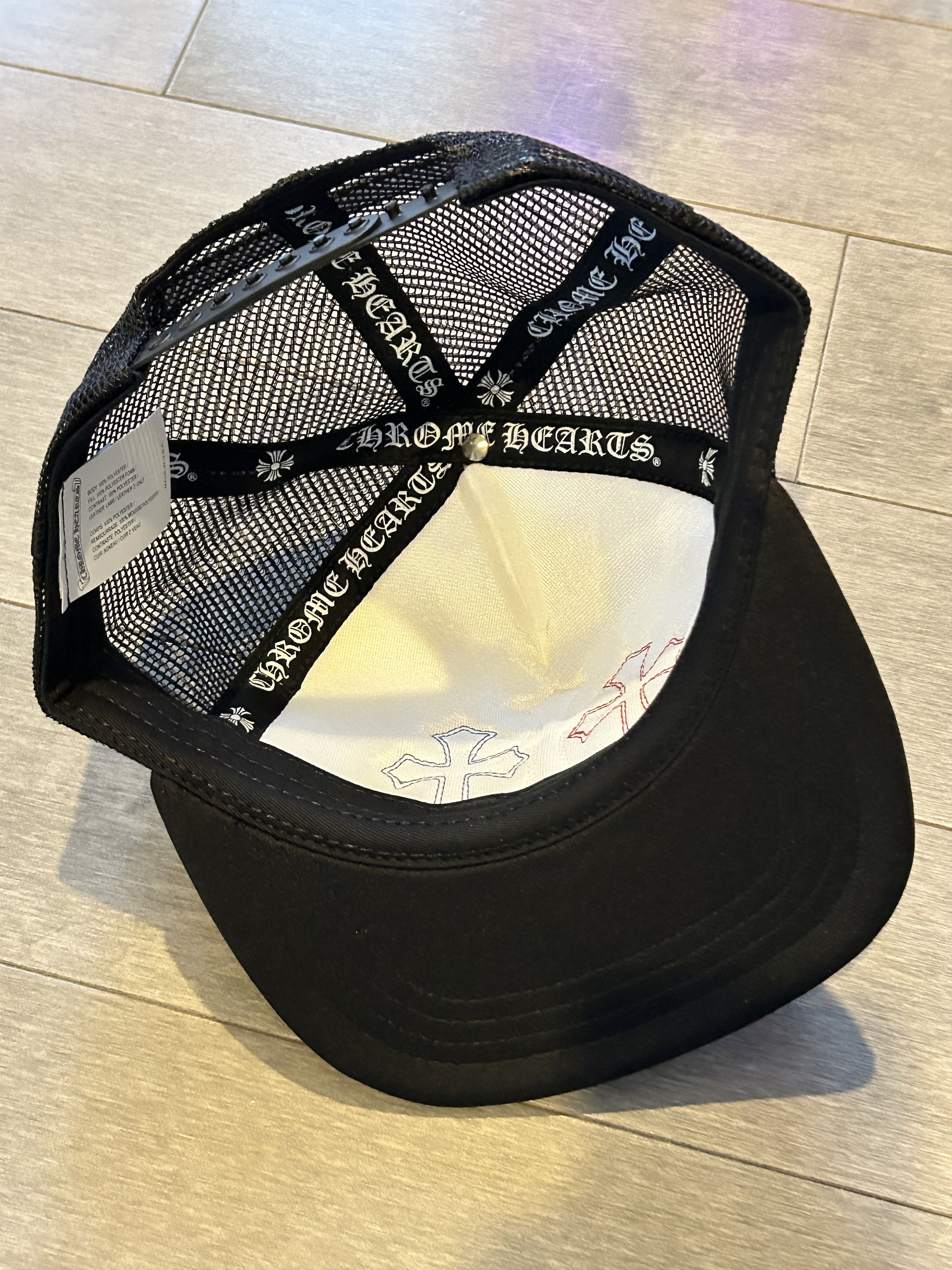 Chrome Hearts Chrome Hearts Cemetery Leather Patch Trucker Hat Multi Size ONE SIZE - 3 Thumbnail