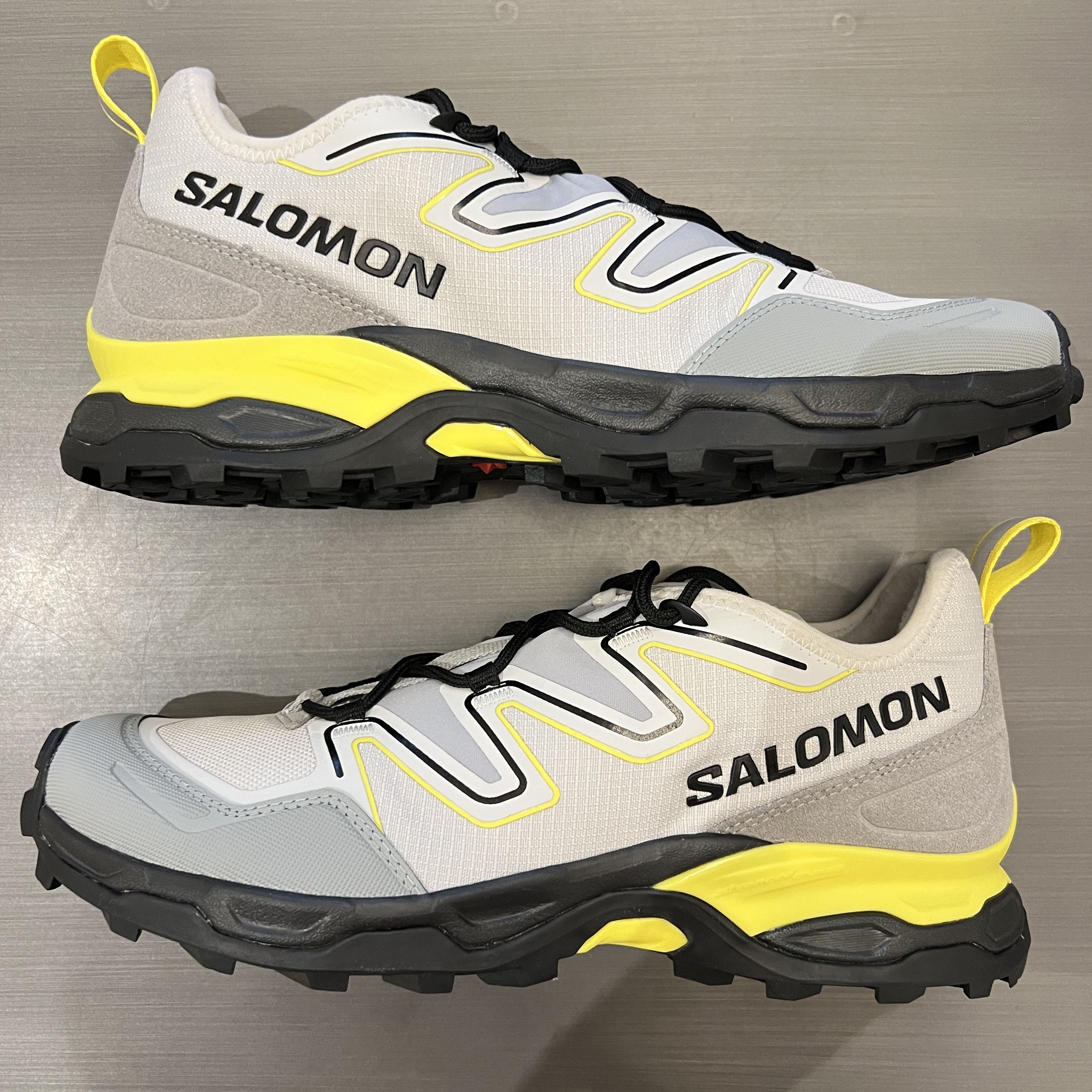 image of Salomon Shelter Shoes in Grey/Black/Yellow, Men's (Size 9)