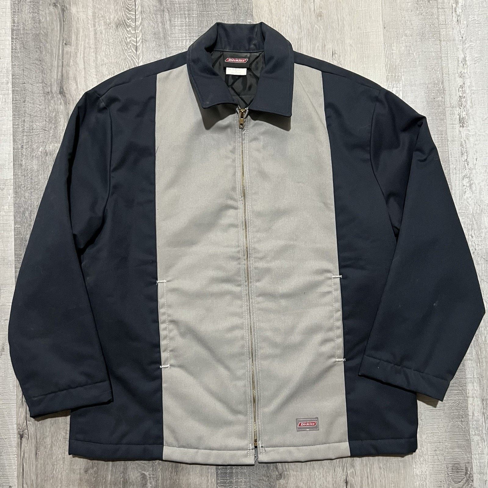 Dickies Dickies Two Tone Quilted Work Jacket Y2K Grey/Navy Blue L Size US XL / EU 56 / 4 - 1 Thumbnail