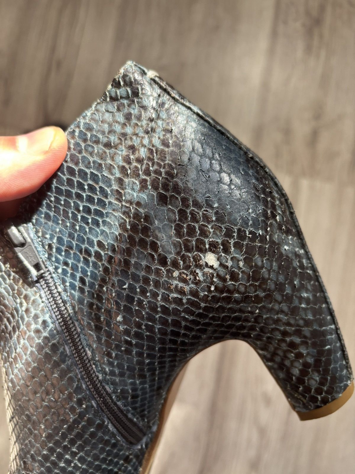 Maison Margiela Maison Martin Margiela Line 22 Snake Print Peep Toe Ankle Size US 8 / IT 38 - 11 Thumbnail