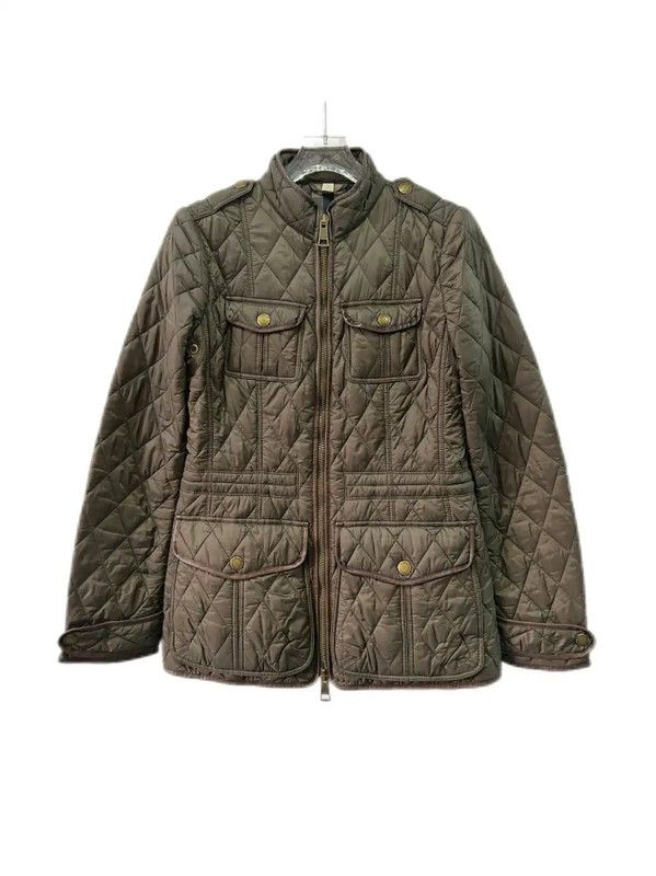 Burberry Burberry Military Green Cotton Women's Jacket Size XS / US 0-2 / IT 36-38 - 1 Thumbnail