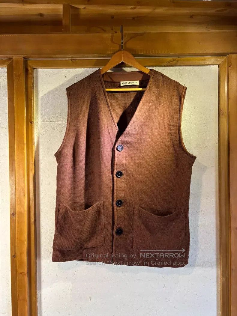 Our Legacy Our Legacy Cotton and linen silhouette vest Size US M / EU 48-50 / 2 - 1 Thumbnail