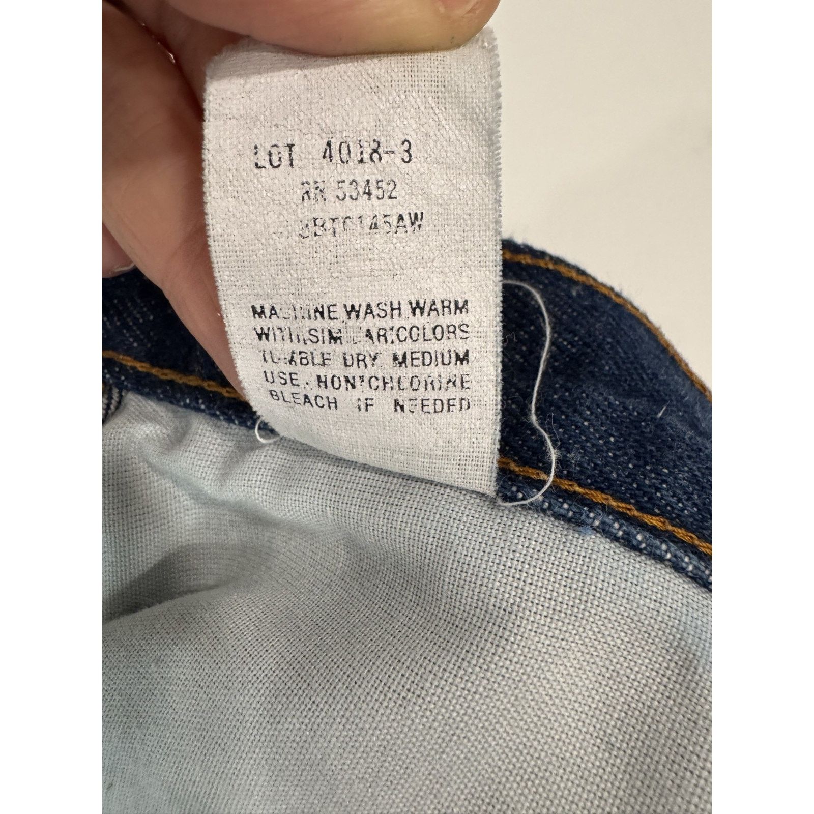 Sears Vintage Roebucks 100% Cotton Denim Jeans Straight Sears 44 Size US 44 / EU 60 - 5 Thumbnail