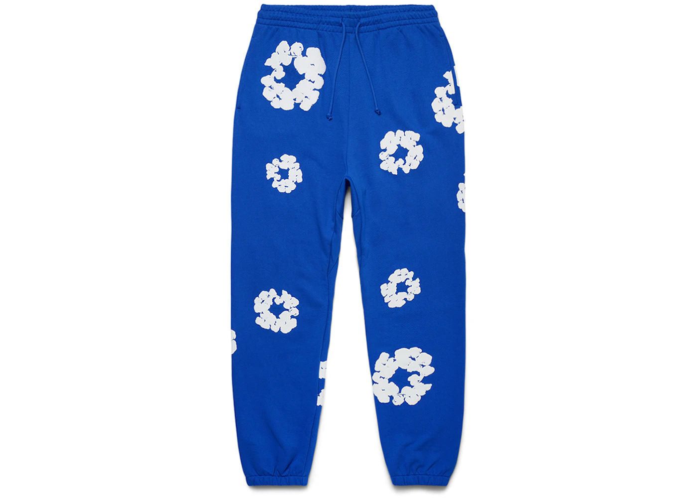 DENIM TEARS The Cotton Wreath Sweatpants Royal Blue Size US 34 / EU 50 - 1 Thumbnail