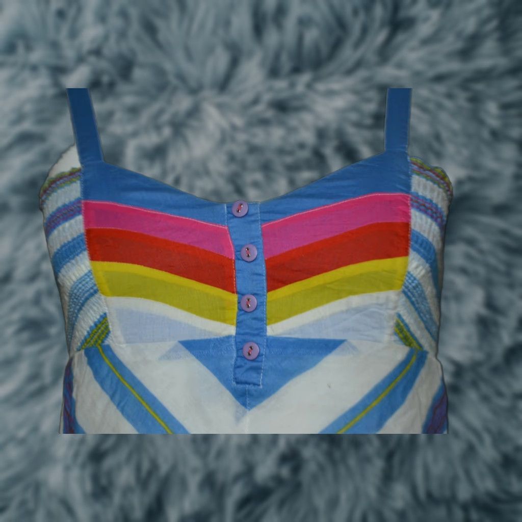 O'Neill Womens Jrs Medium O'Neill Tank Shirt Striped Surfing Sleeveless White Cotton Blend 90s Beach Womens Size M / US 6-8 / IT 42-44 - 1 Thumbnail