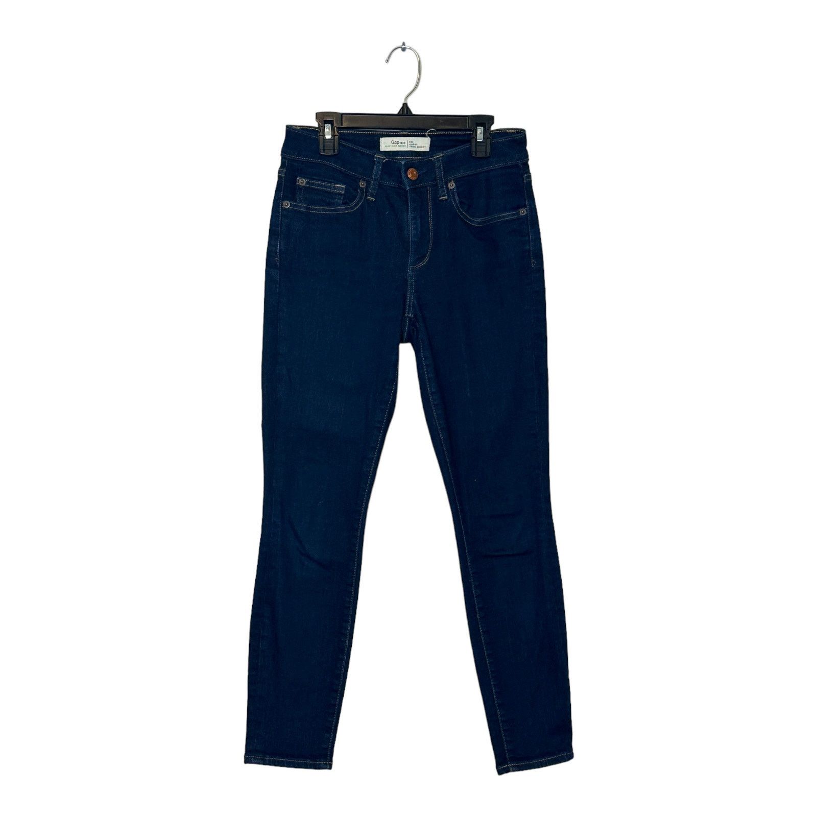 Gap Gap dark blue curvy true skinny stretch jeans size 26 Size 27" / US 4 / IT 40 - 1 Thumbnail