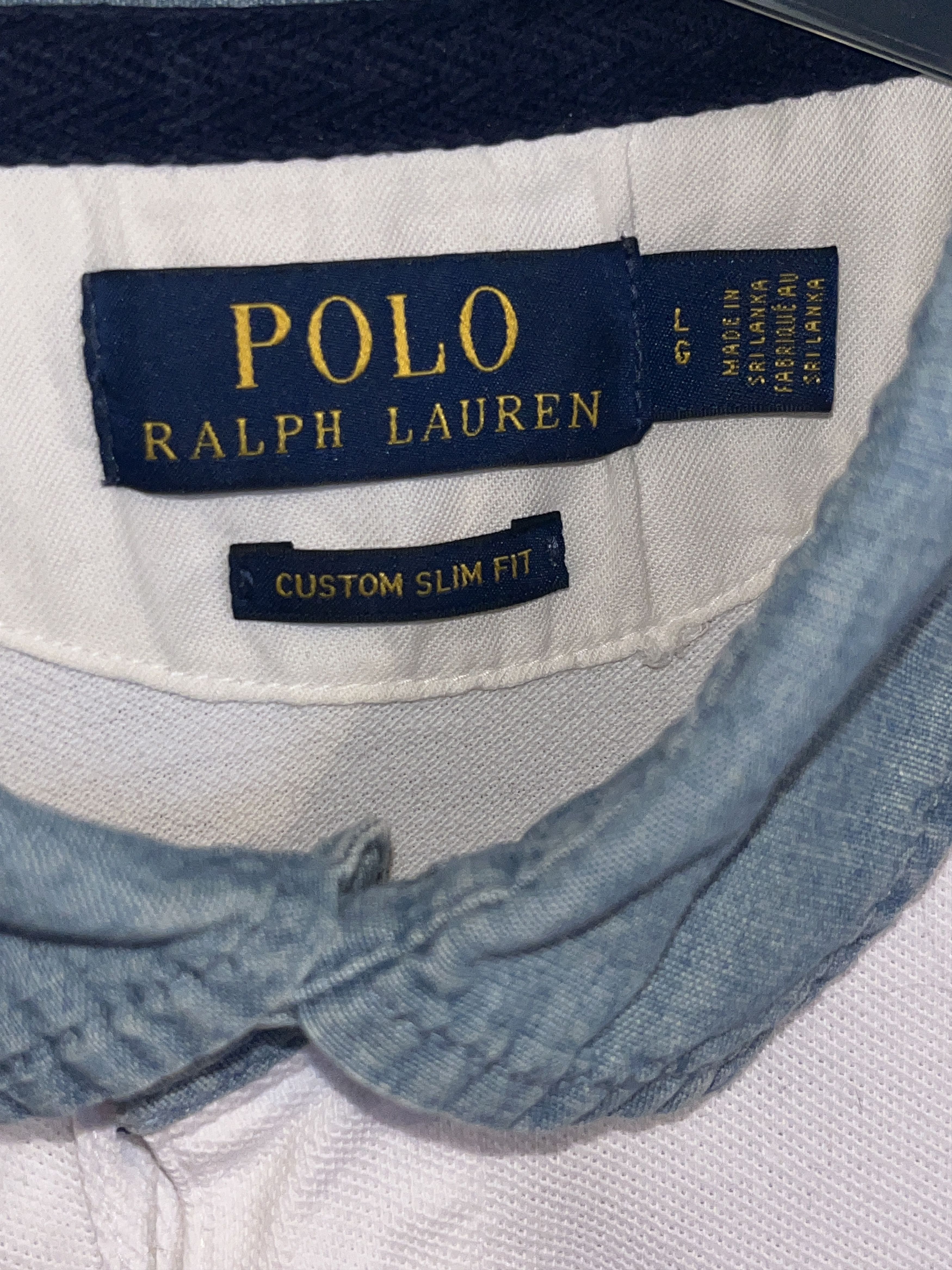 Polo Ralph Lauren Vintage Polo Ralph Lauren White Polo Shirt USA Flag Size US L / EU 52-54 / 3 - 4 Thumbnail