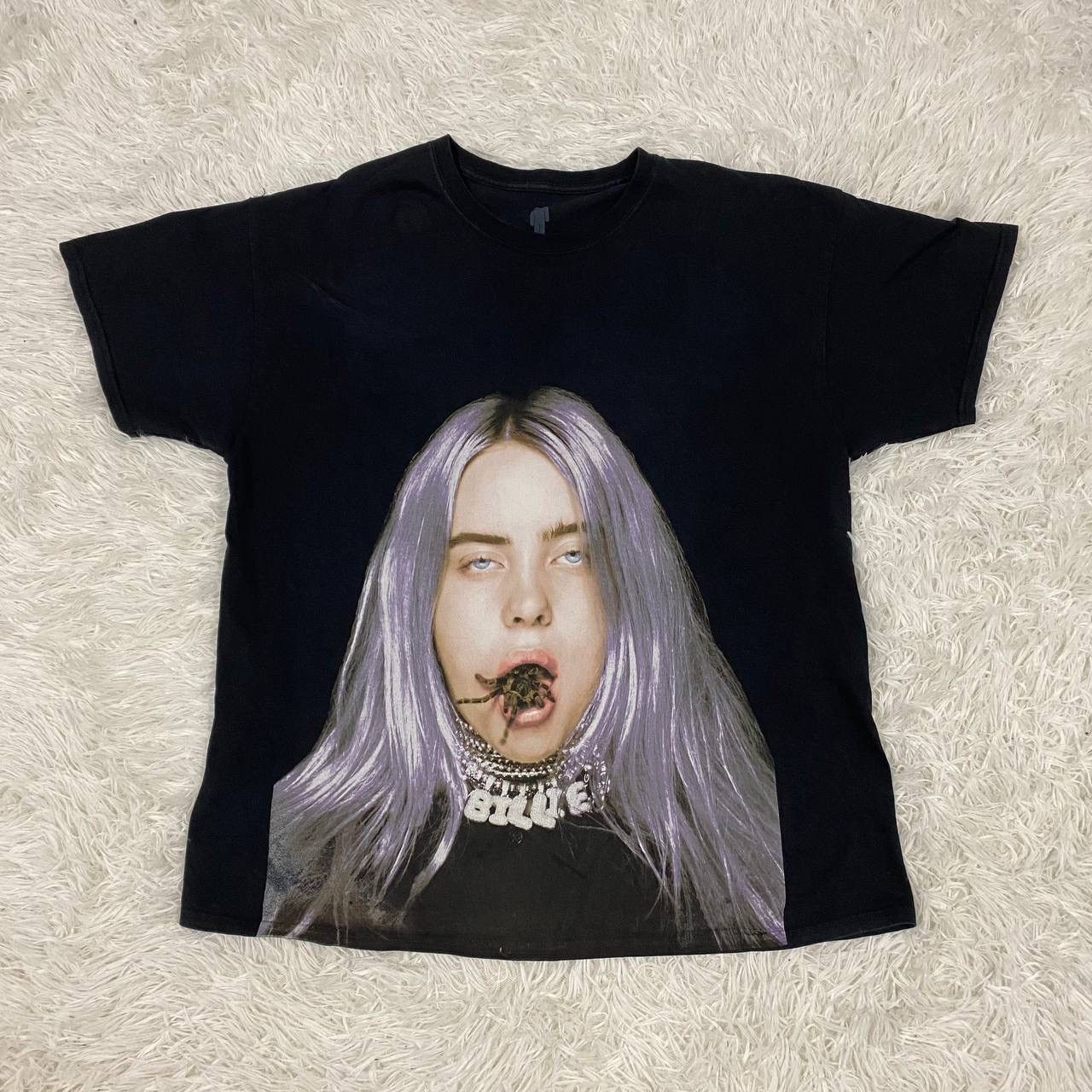 Band Tees Billie eilish spider band solo singer raptee Size US XL / EU 56 / 4 - 1 Thumbnail