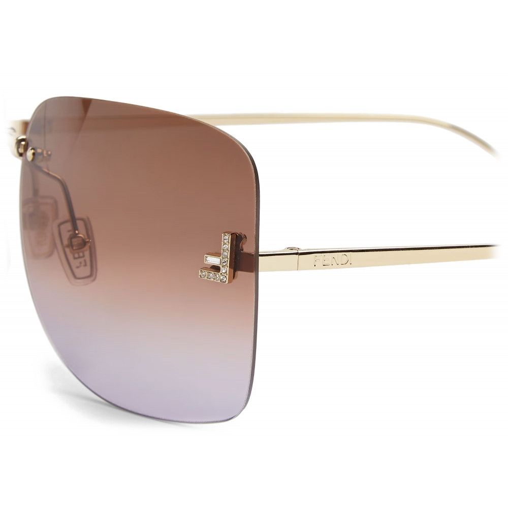 Fendi o1s1wg110425 Sunglass in Brown Size ONE SIZE - 3 Thumbnail
