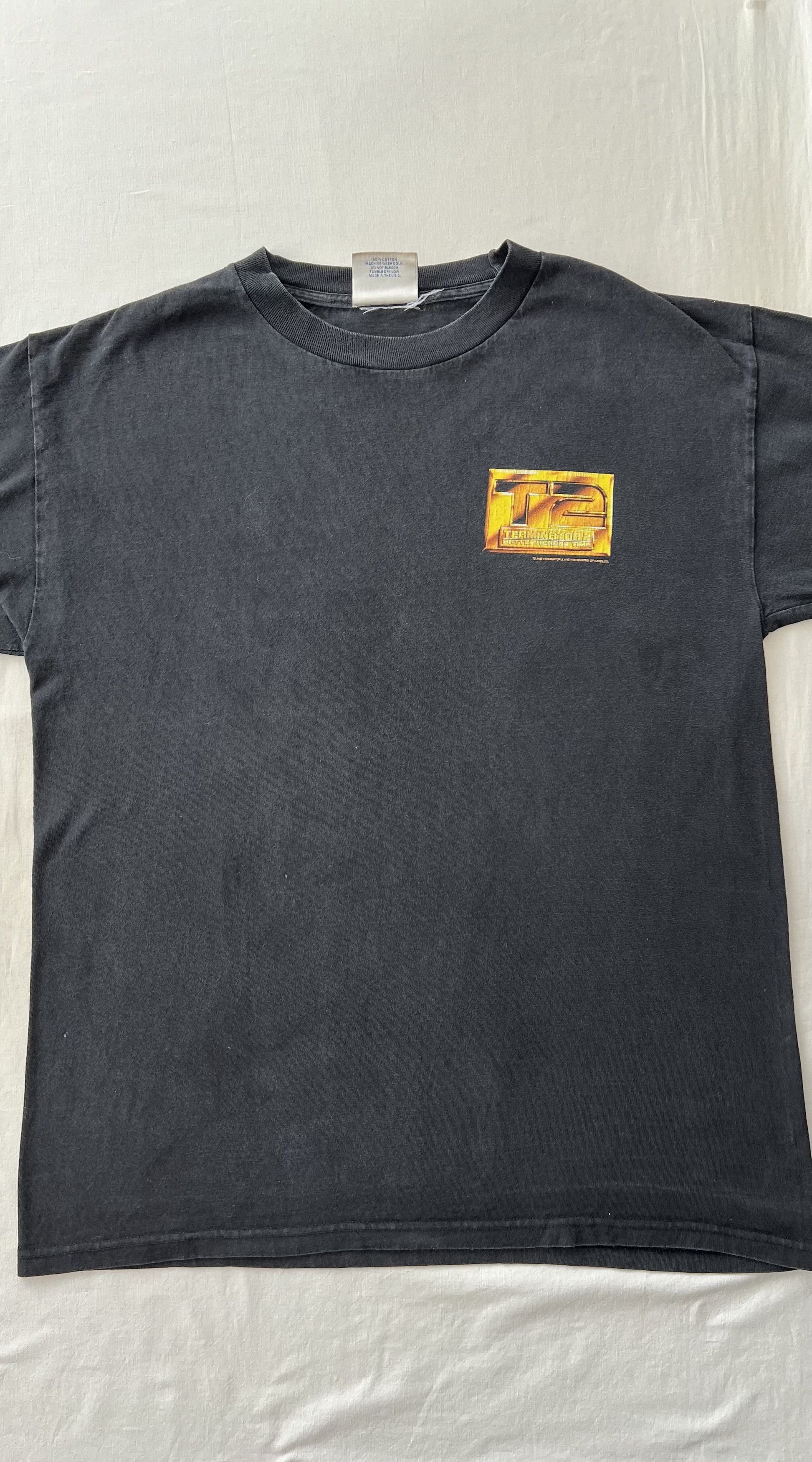 Vintage Vintage 90s Terminator 2 Universal Studios Movie T-shirt Size US XL / EU 56 / 4 - 5 Thumbnail