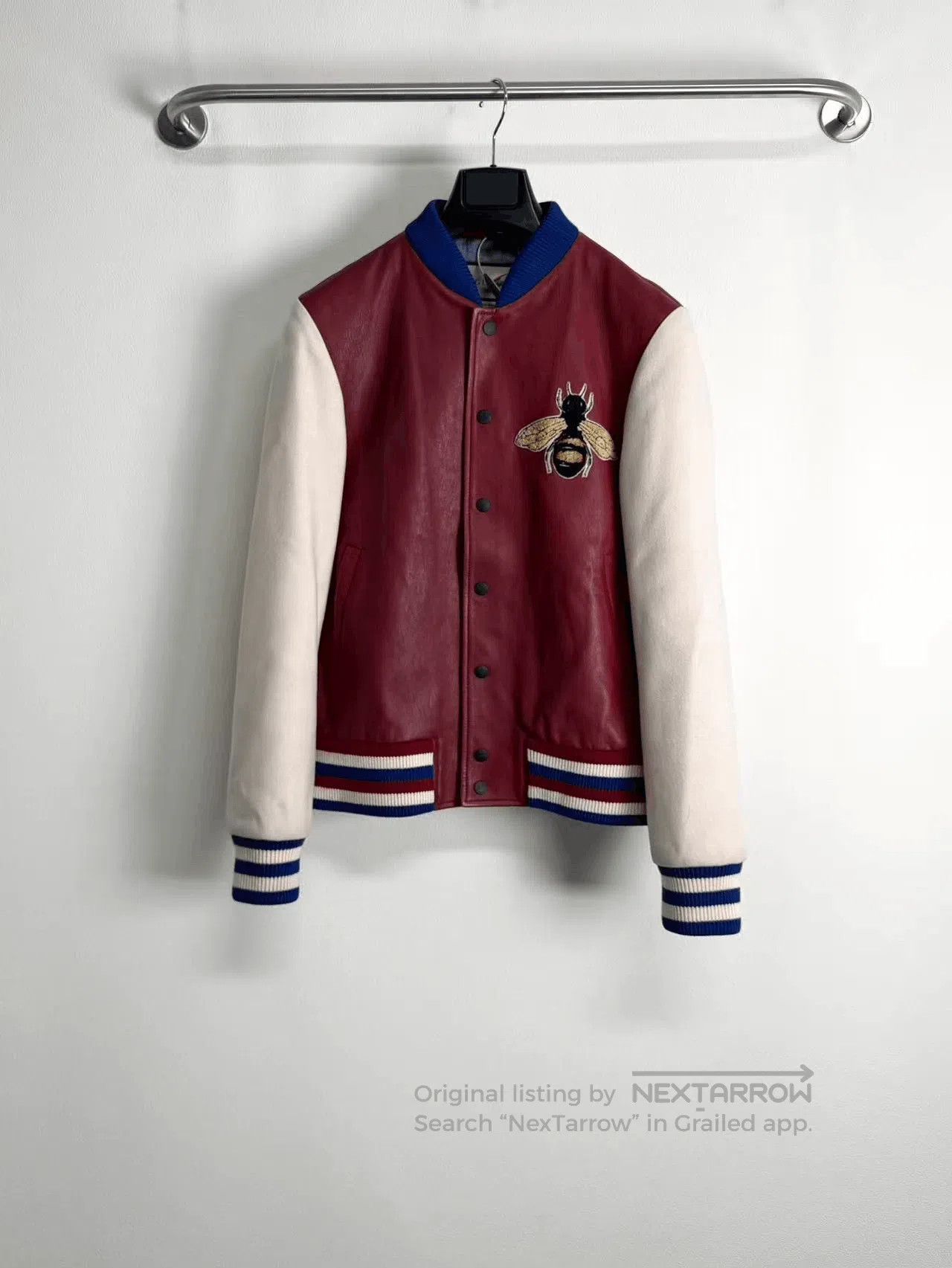 Gucci Gucci Asap Rocky Bee Leather Jacket. Size US S / EU 44-46 / 1 - 1 Thumbnail