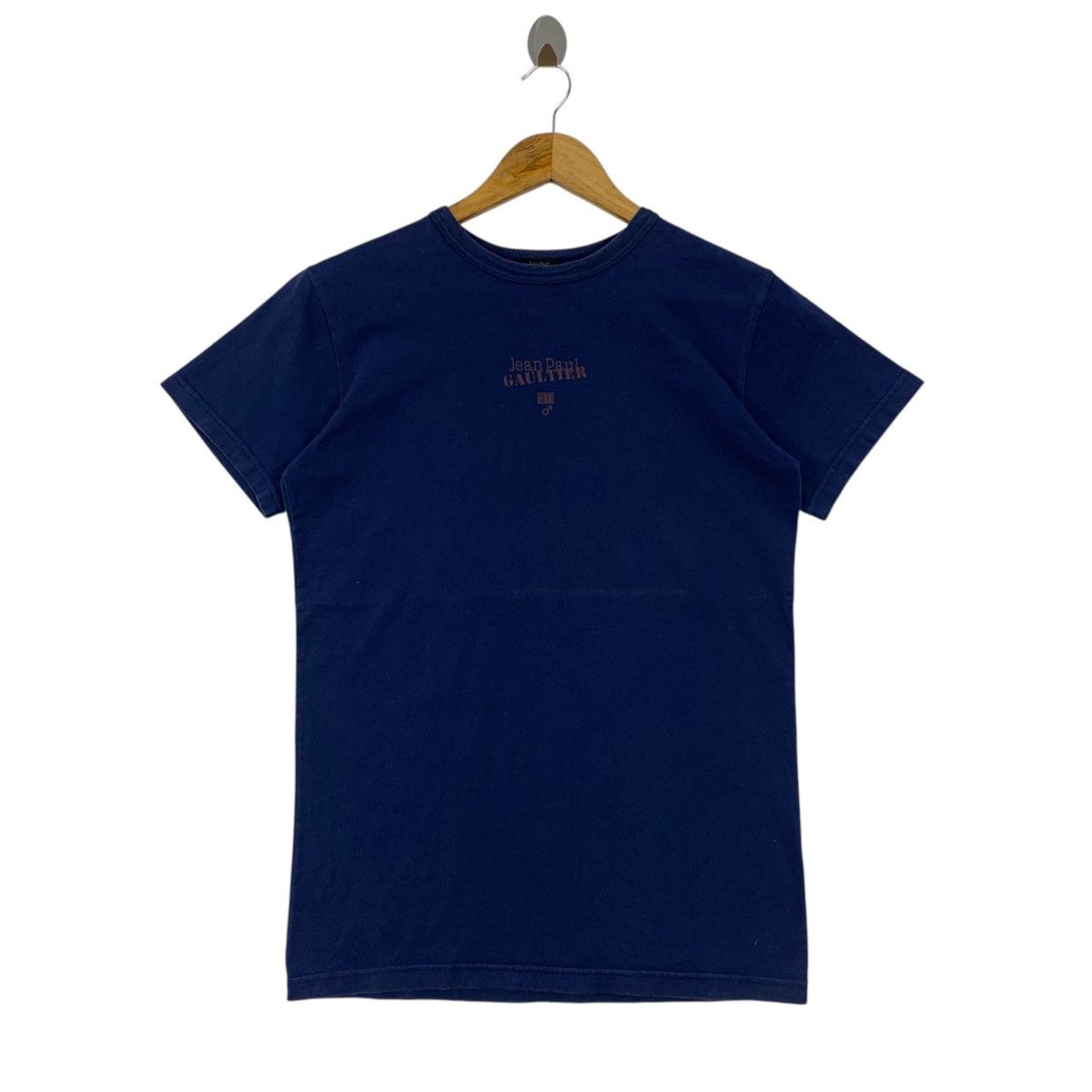 Jean Paul Gaultier × Vintage Vintage JEAN PAUL GAULTIER Homme centre logo tee Size US S / EU 44-46 / 1 - 1 Thumbnail