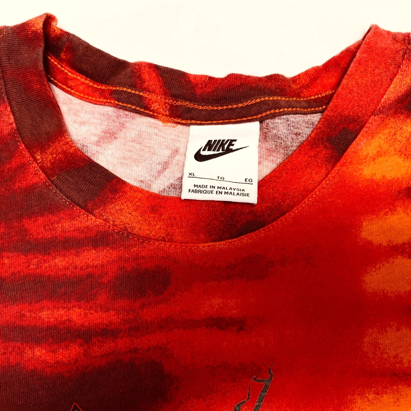 Nike Nike Sportswear Frenzy Shirt Mens XL Red Tie-Dye Skeleton DR9763 891 7595 Size US XL / EU 56 / 4 - 4 Thumbnail