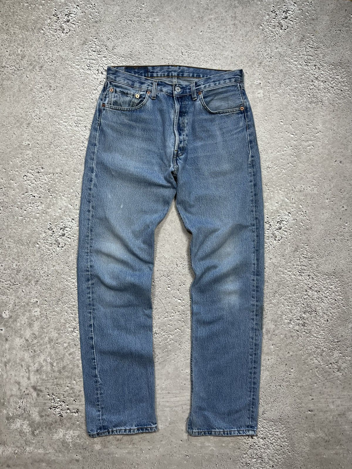 Levi's Levi’s 501 Light Blue Jeans 32x34 Made in Spain Paint Marks Size US 32 / EU 48 - 7 Thumbnail