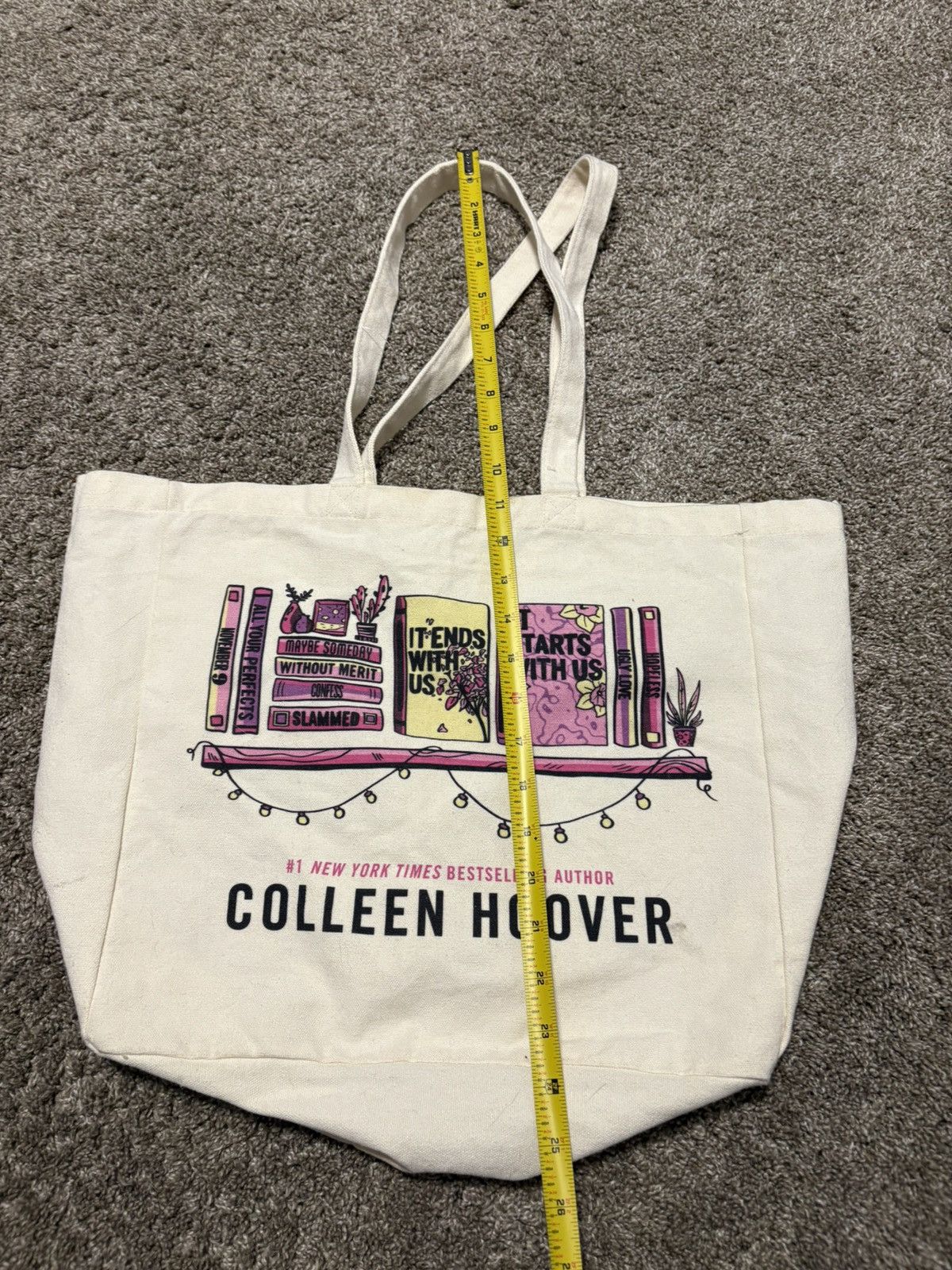 Vintage (Colleen Hoover) It Ends With Us Promo Tote Bag: 18” Size ONE SIZE - 5 Thumbnail