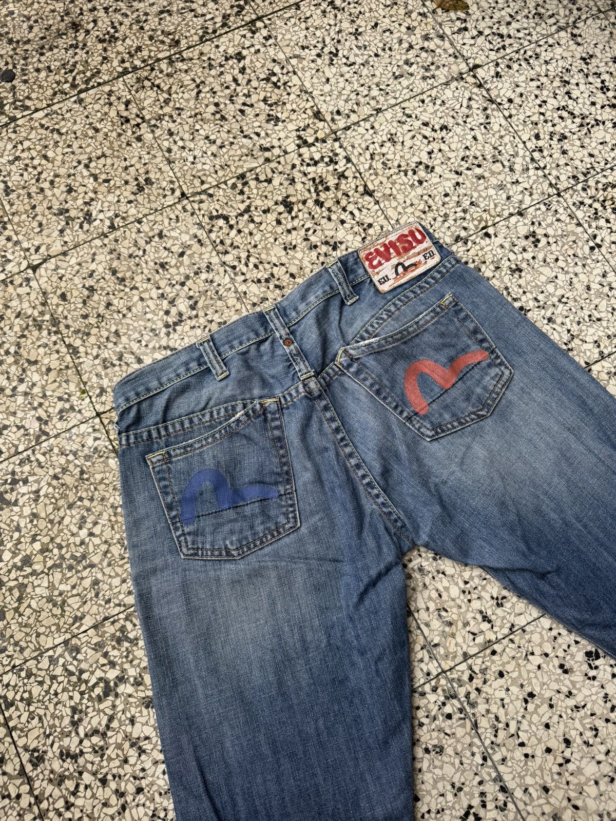 Evisu × Japanese Brand Evisu Hokusai painter and seagull print jeans Japan y2k Size 28" / US 6 / IT 42 - 3 Thumbnail