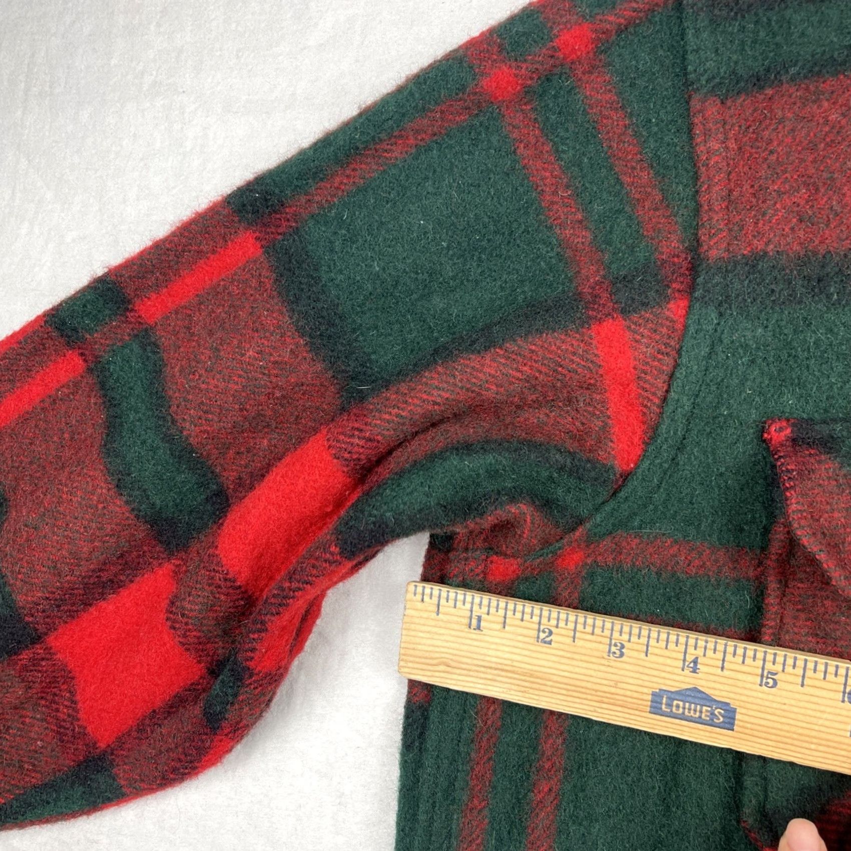 Vintage VINTAGE L.L. Bean Jacket Mens Large Red Plaid Wool Hunting 50s Overcoat Casual Workwear Fall Winter S adults? Size US L / EU 52-54 / 3 - 5 Thumbnail