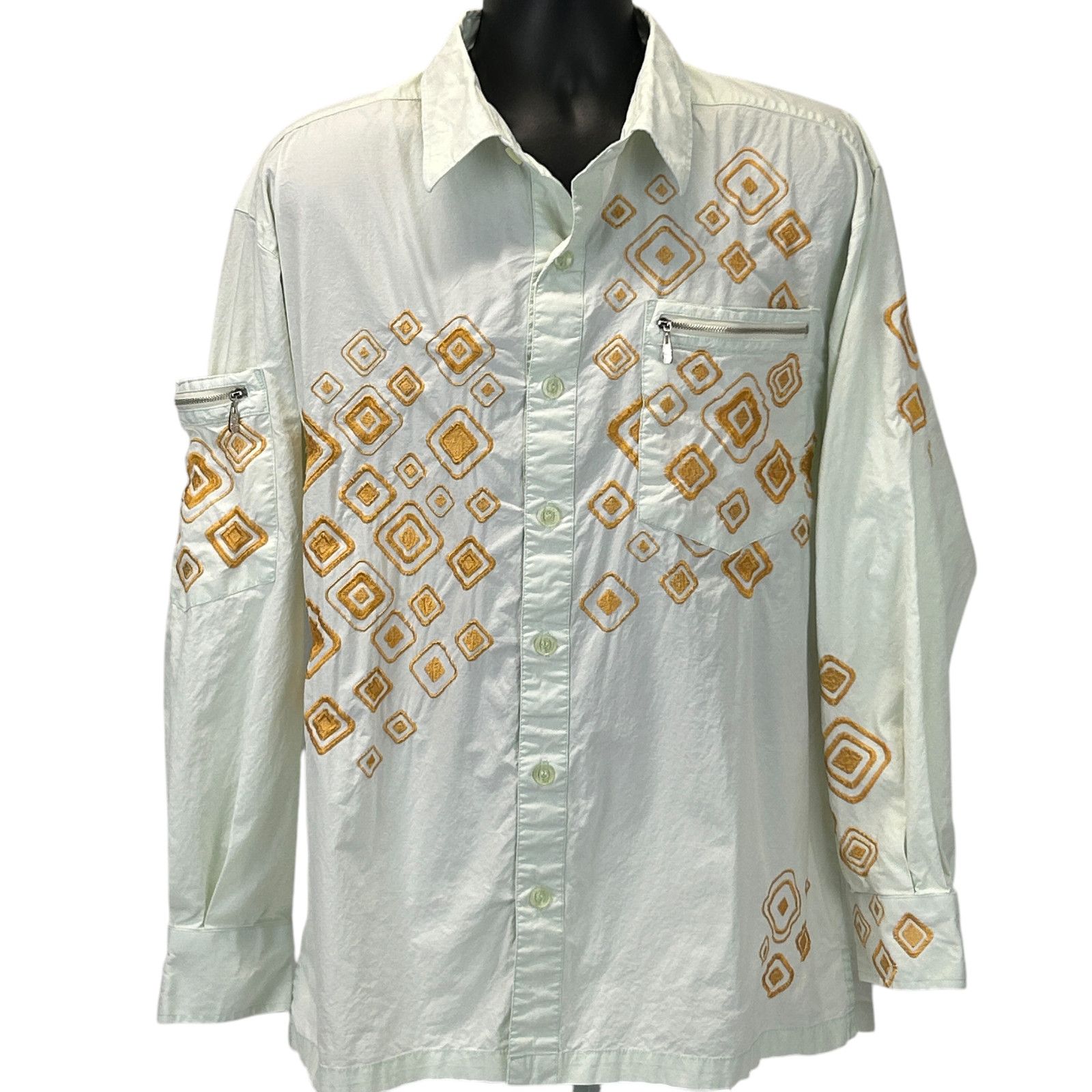 Vintage Vintage 90s Royal Prestige Button Front Shirt 2XL XXL Size US XXL / EU 58 / 5 - 1 Thumbnail