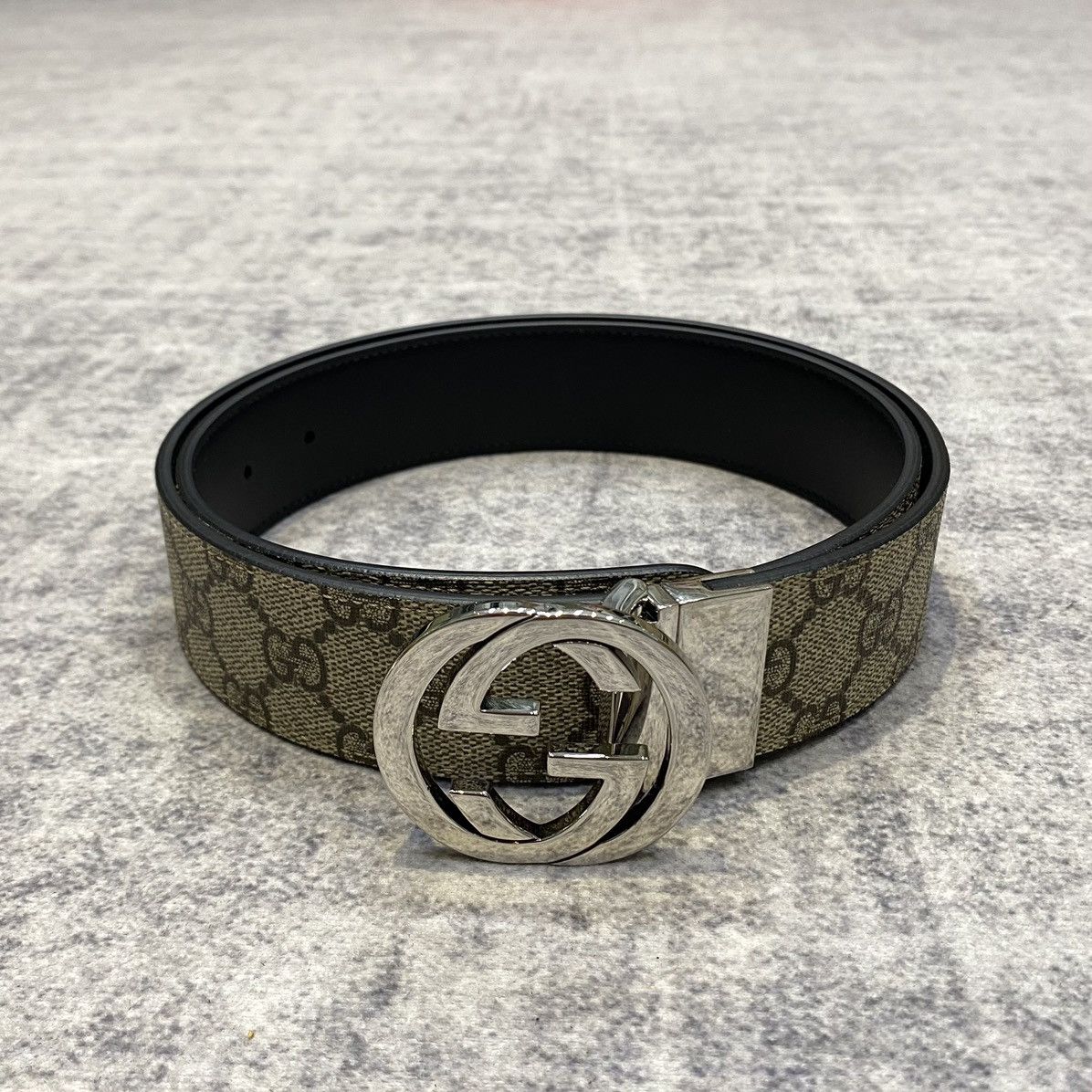 Gucci GUCCI Reversible GG Supreme Belt Size ONE SIZE - 1 Thumbnail