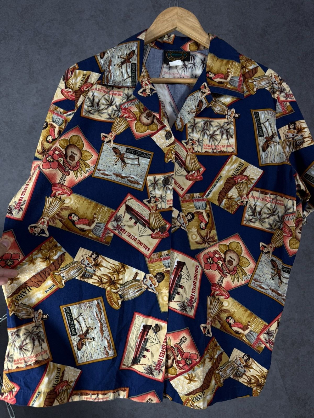 Vintage Vintage art crazy made in hawaii Hawaiian shirt Size US M / EU 48-50 / 2 - 3 Thumbnail