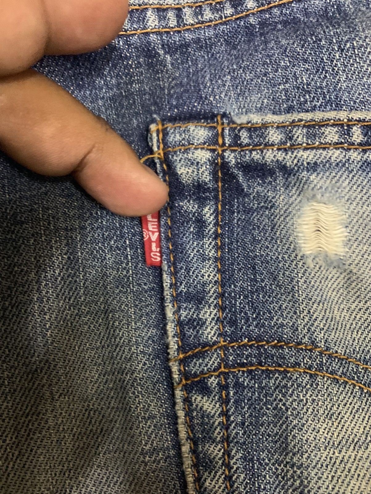 Levi's Levis Big E 502 Selvedge Japan distress Denim Size US 32 / EU 48 - 2 Thumbnail
