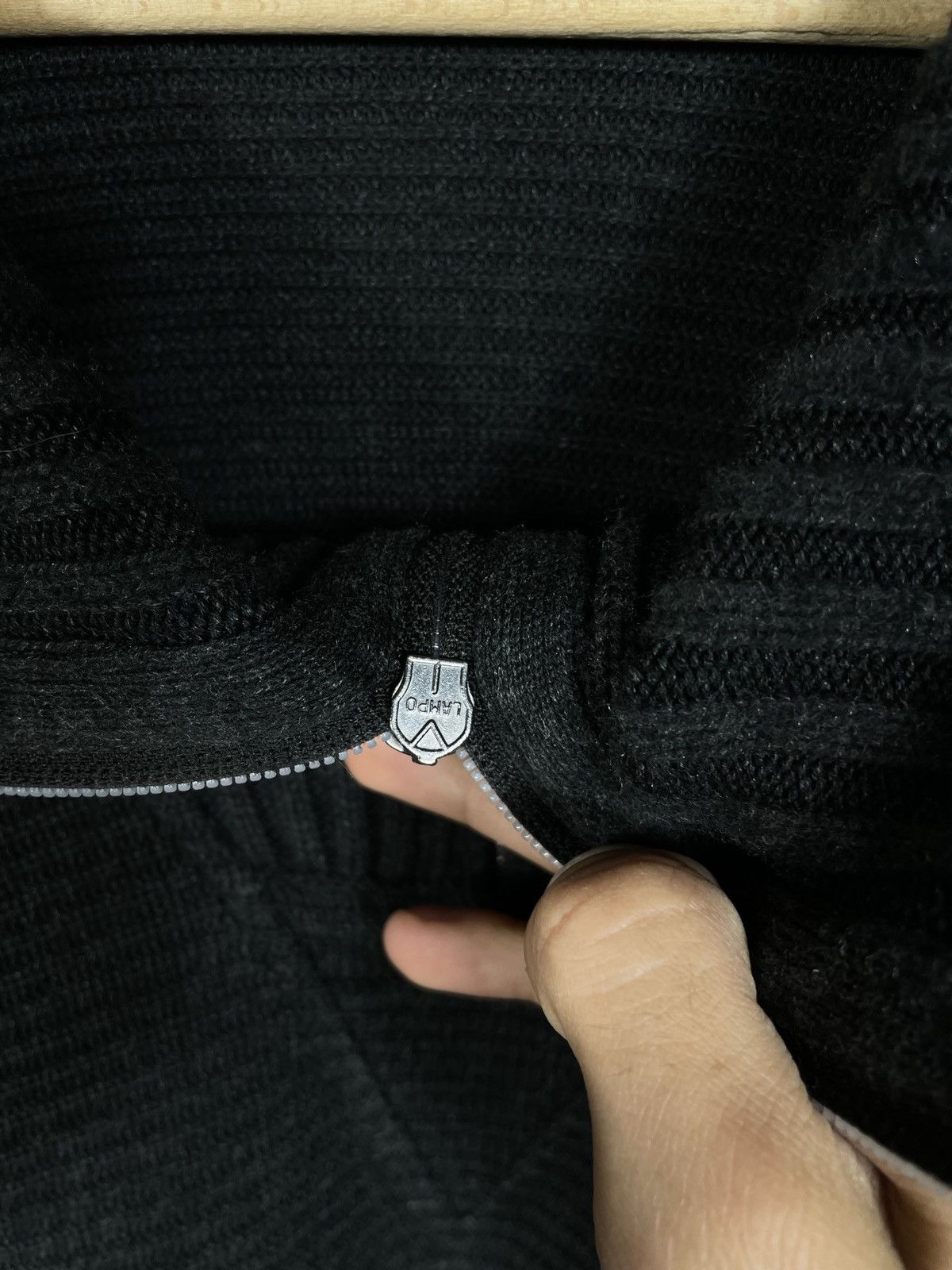 Carlo Colucci × Designer × Vintage Carlo Colucci Vintage Black Zip Sweater Jumper Old Money Size US XL / EU 56 / 4 - 8 Thumbnail