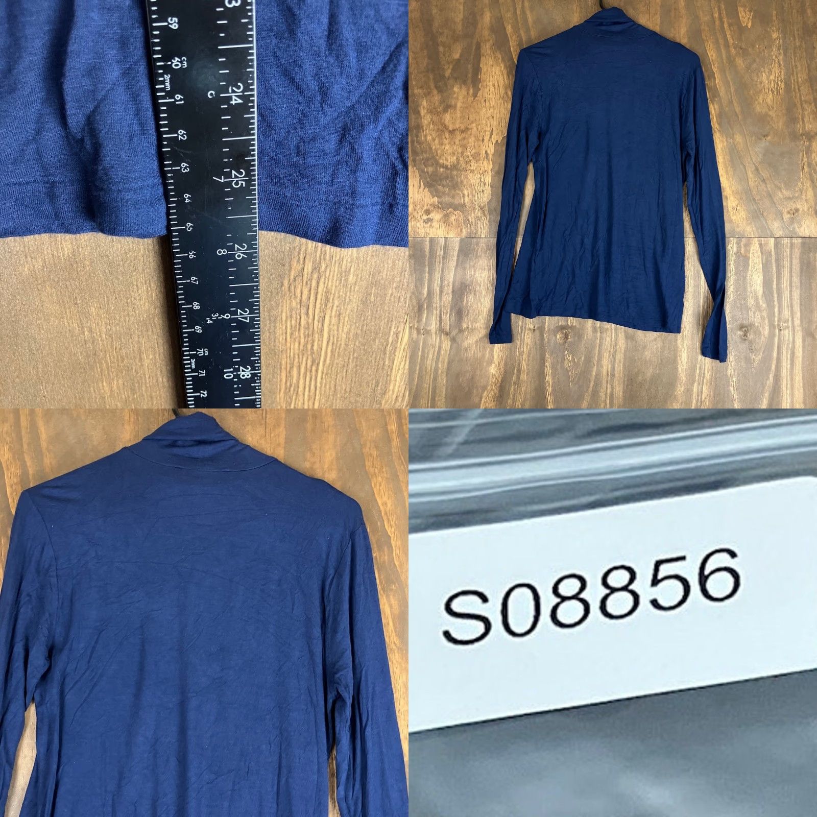 Polo Ralph Lauren Ralph Lauren Sport Sweater Women's Navy Blue Turtleneck Slim Stretch L/ Large - Knit, Lyocell, Spandex, Solid, Long Sleeve, Pullover, Machine Washable Size L / US 10 / IT 46 - 8 Thumbnail
