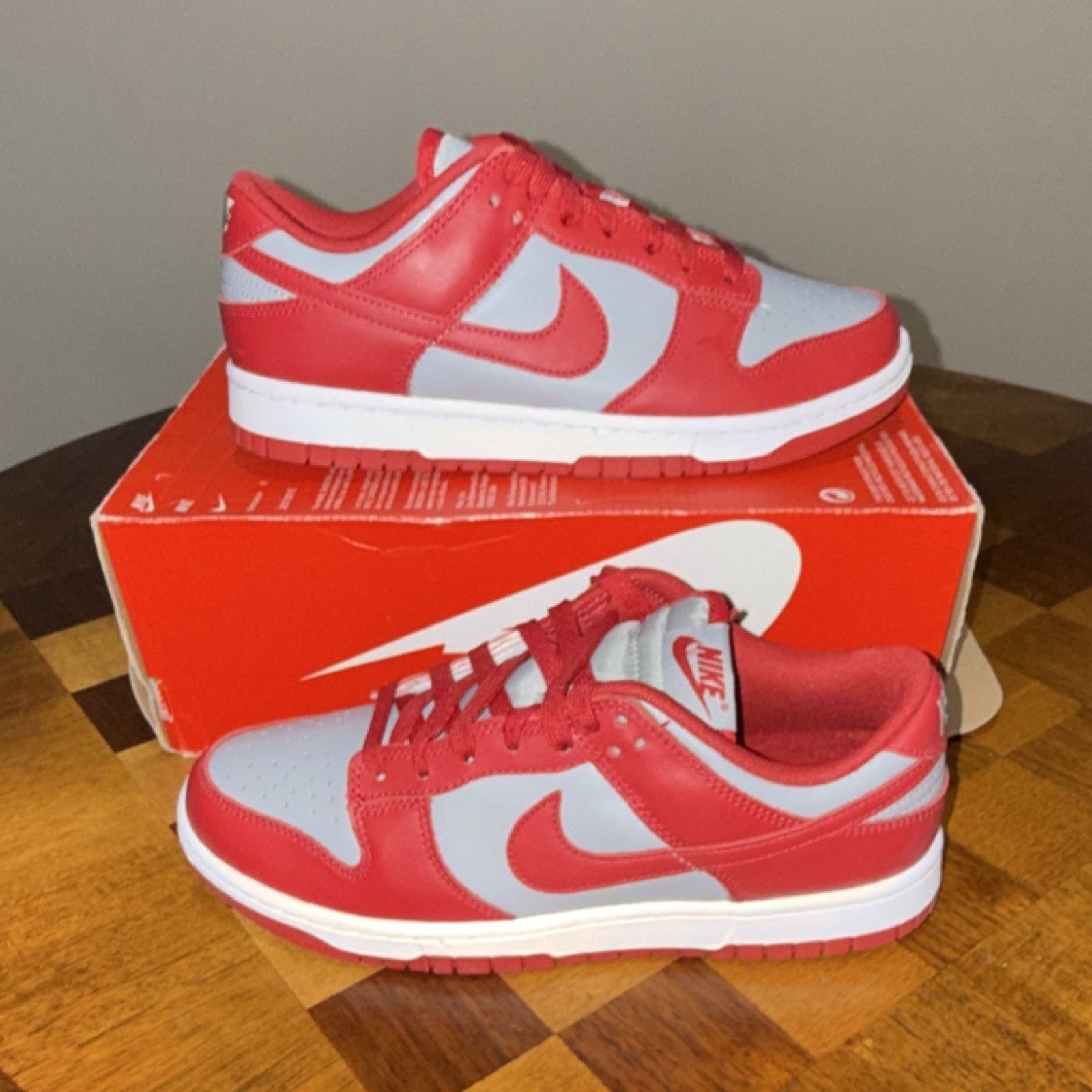 Nike Nike Dunk Low UNLV 2021 Medium Grey Varsity Red SIZE 7.5M Size US 7.5 / EU 40-41 - 1 Thumbnail