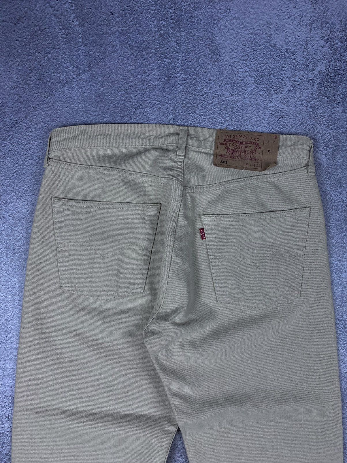 Levi's × Vintage Levis 501 Vintage Beige Jeans Size US 32 / EU 48 - 7 Thumbnail