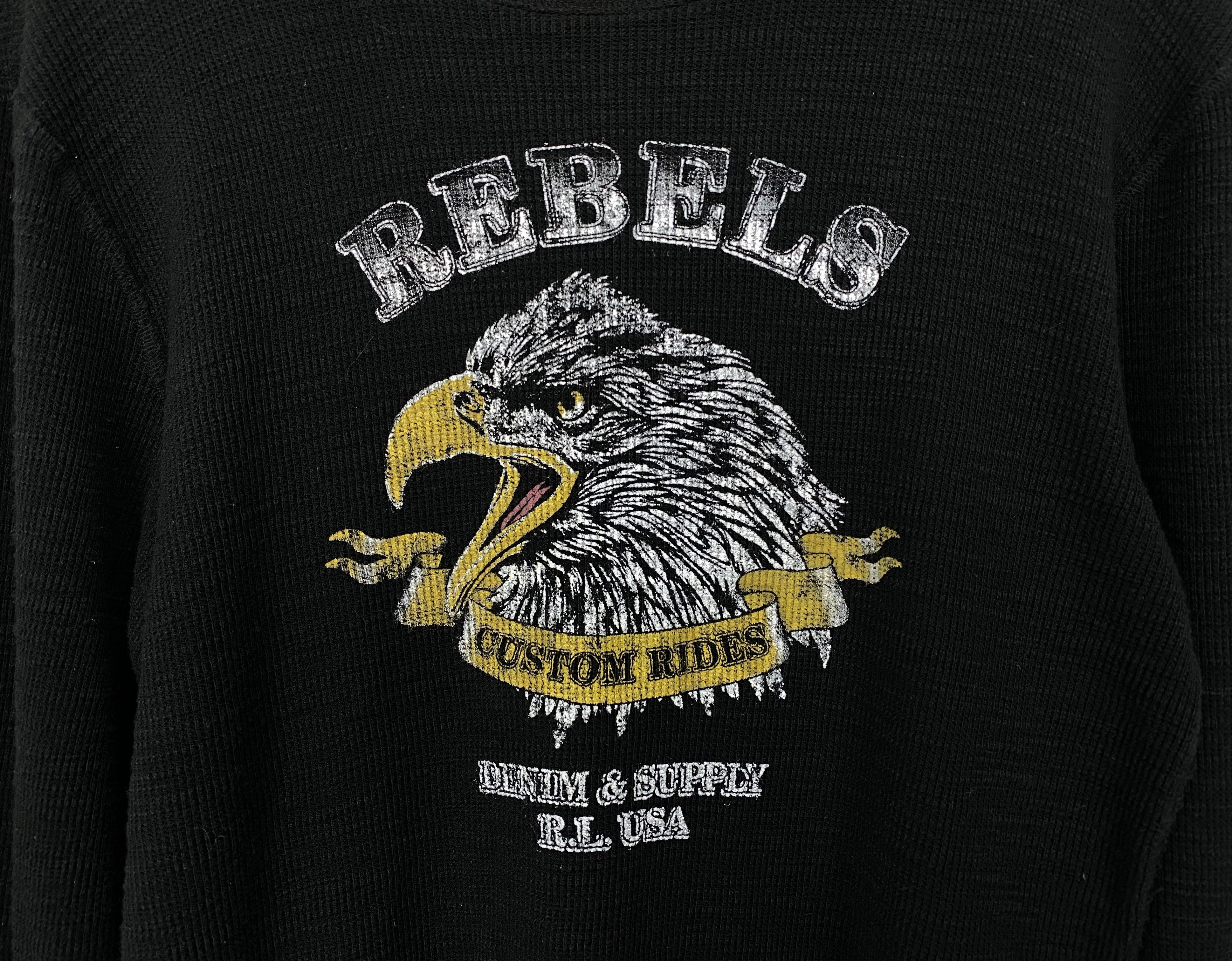 Denim & Supply Ralph Lauren Denim And Supply Ralph Lauren Rebels Long Sleeve T Shirt Size US S / EU 44-46 / 1 - 3 Thumbnail