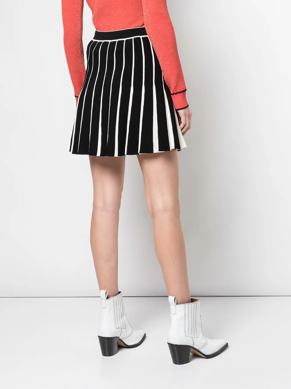 Off-White o1y1225 Logo Mini Skirt in Black/White Size 28" / US 6 / IT 42 - 4 Thumbnail