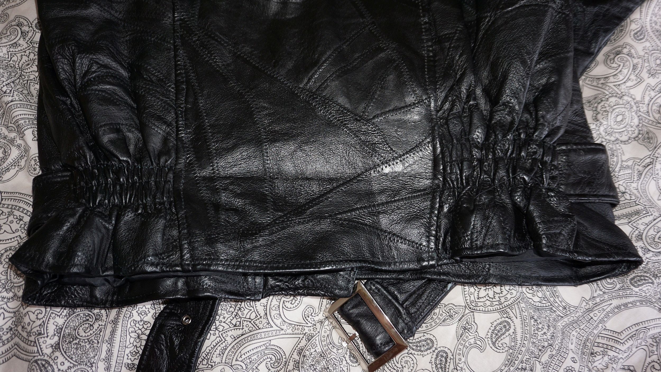 Vintage Vintage 90s RARE Patchwork Biker Leather Jacket Ramones Punk Size US M / EU 48-50 / 2 - 12 Thumbnail