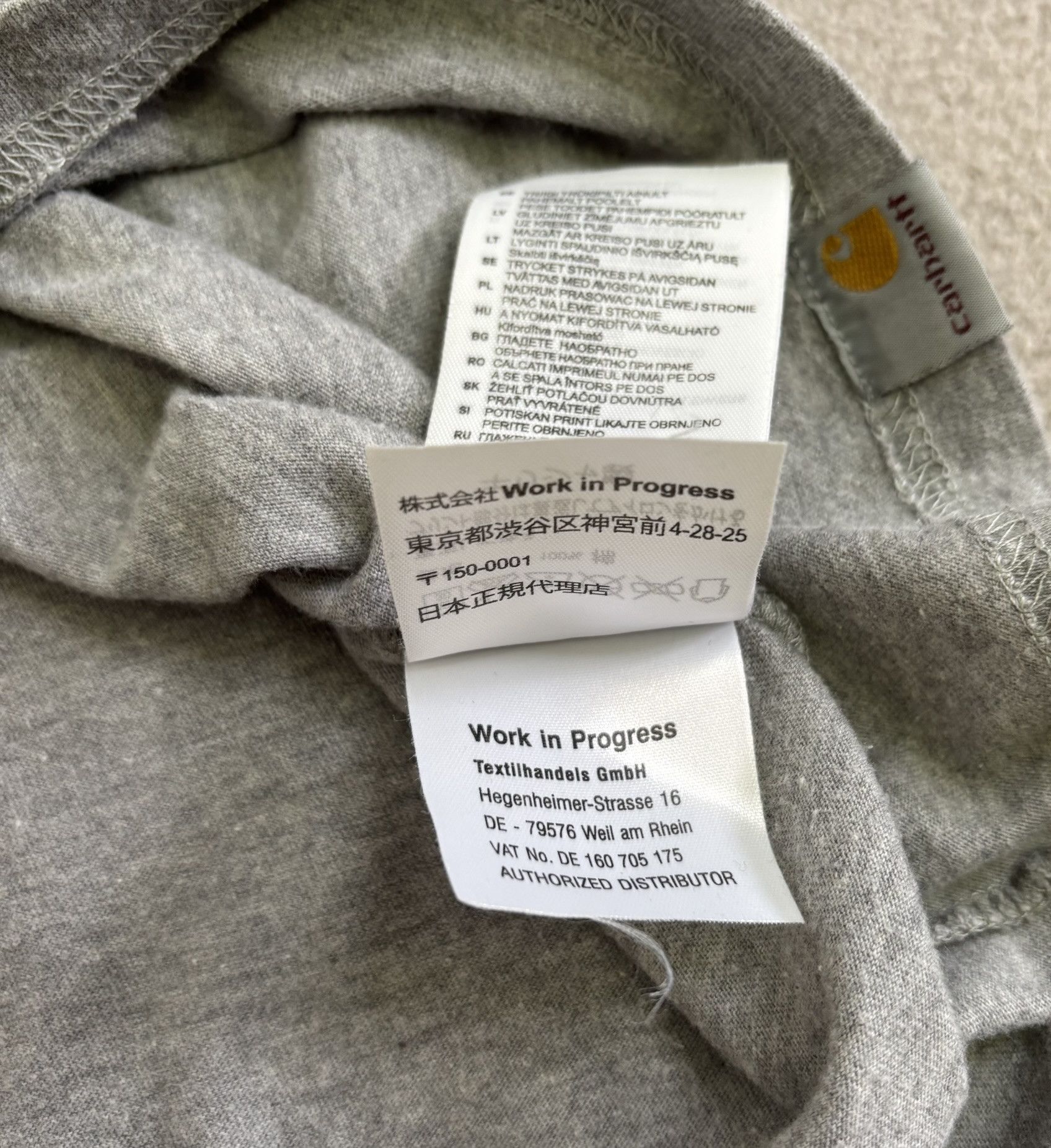 Carhartt Carhartt Team Pocket Gray T-shirt Medium Size US M / EU 48-50 / 2 - 16 Thumbnail