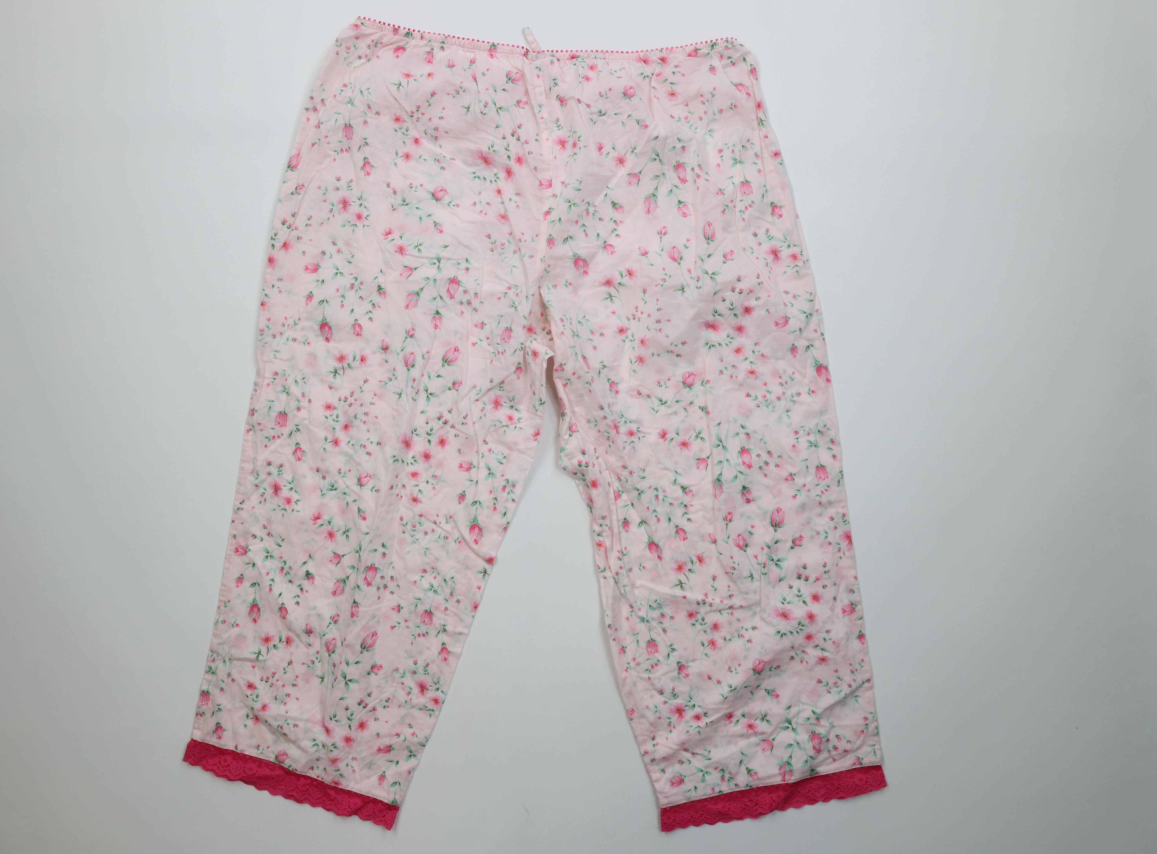Victoria's Secret Vintage Y2K Victorias Secret Floral Sleep Capris Pants Size 32" / US 10 / IT 46 - 9 Thumbnail
